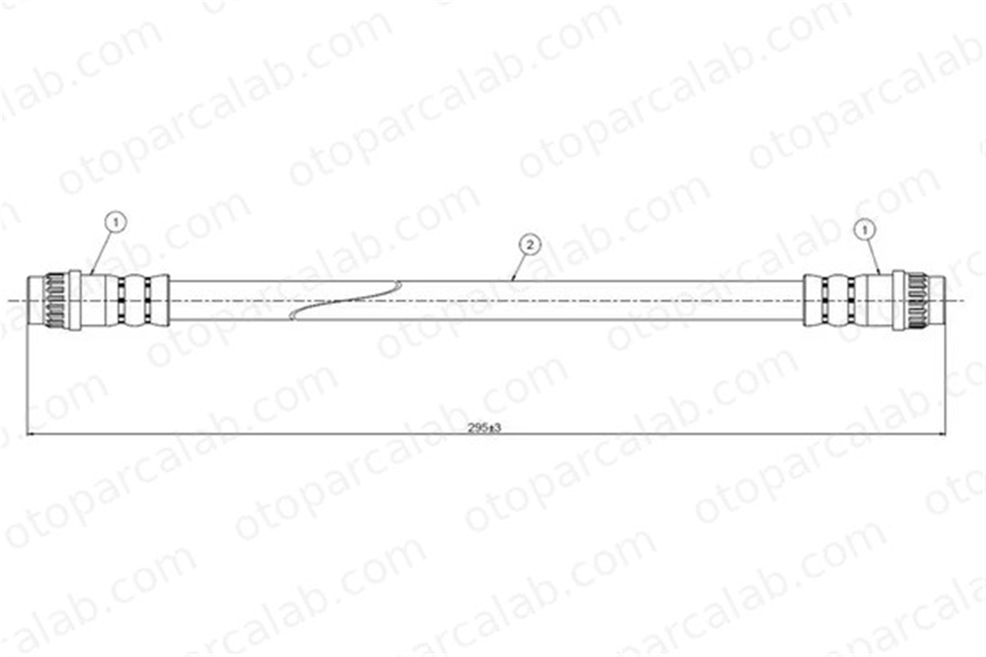 CAVO C800 534A Fren Hortumu Arka Sağ veya Sol RENAULT MEGANE I MEGANE I Classic 7700834863 8200052863