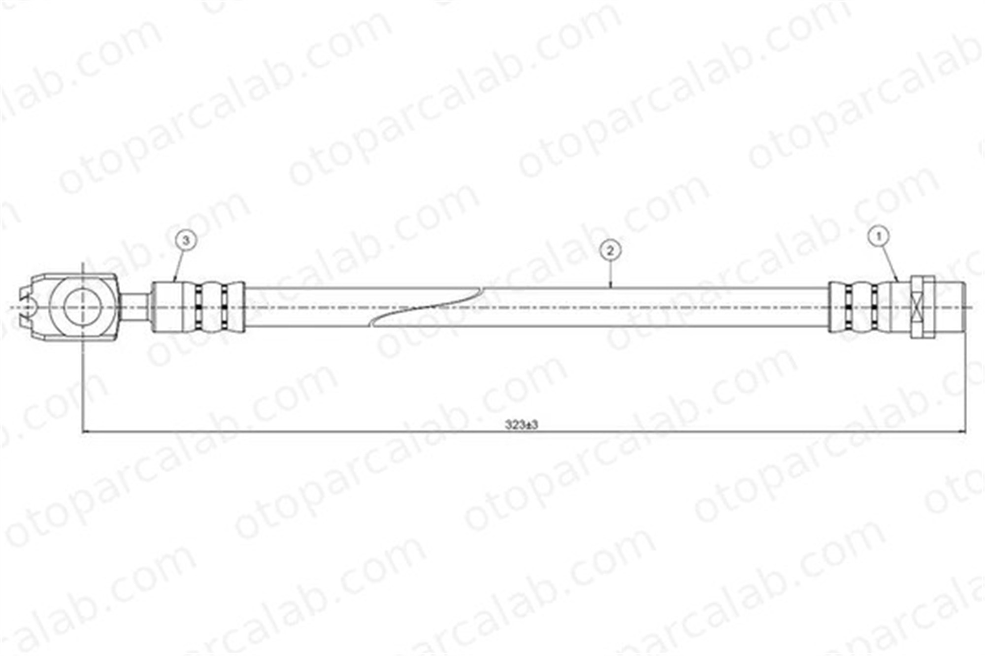 CAVO C800 542B Fren Hortumu Arka Sağ veya Sol AUDI A6 C5 Avant A6 C5 4B0611775A 4B0611775B