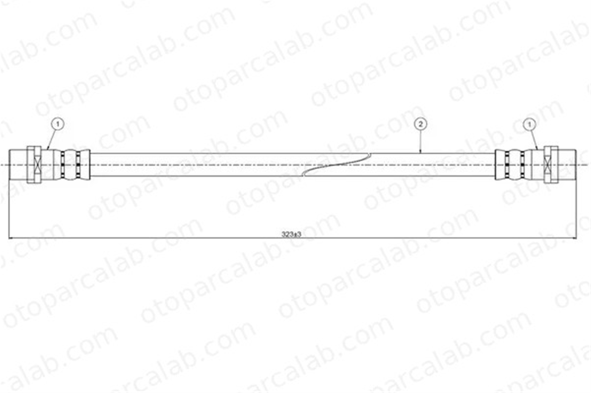 CAVO C800 545A Fren Hortumu Ön Sağ veya Sol AUDI A6 C5 Avant A6 C5 8D0611707B 3U0611707
