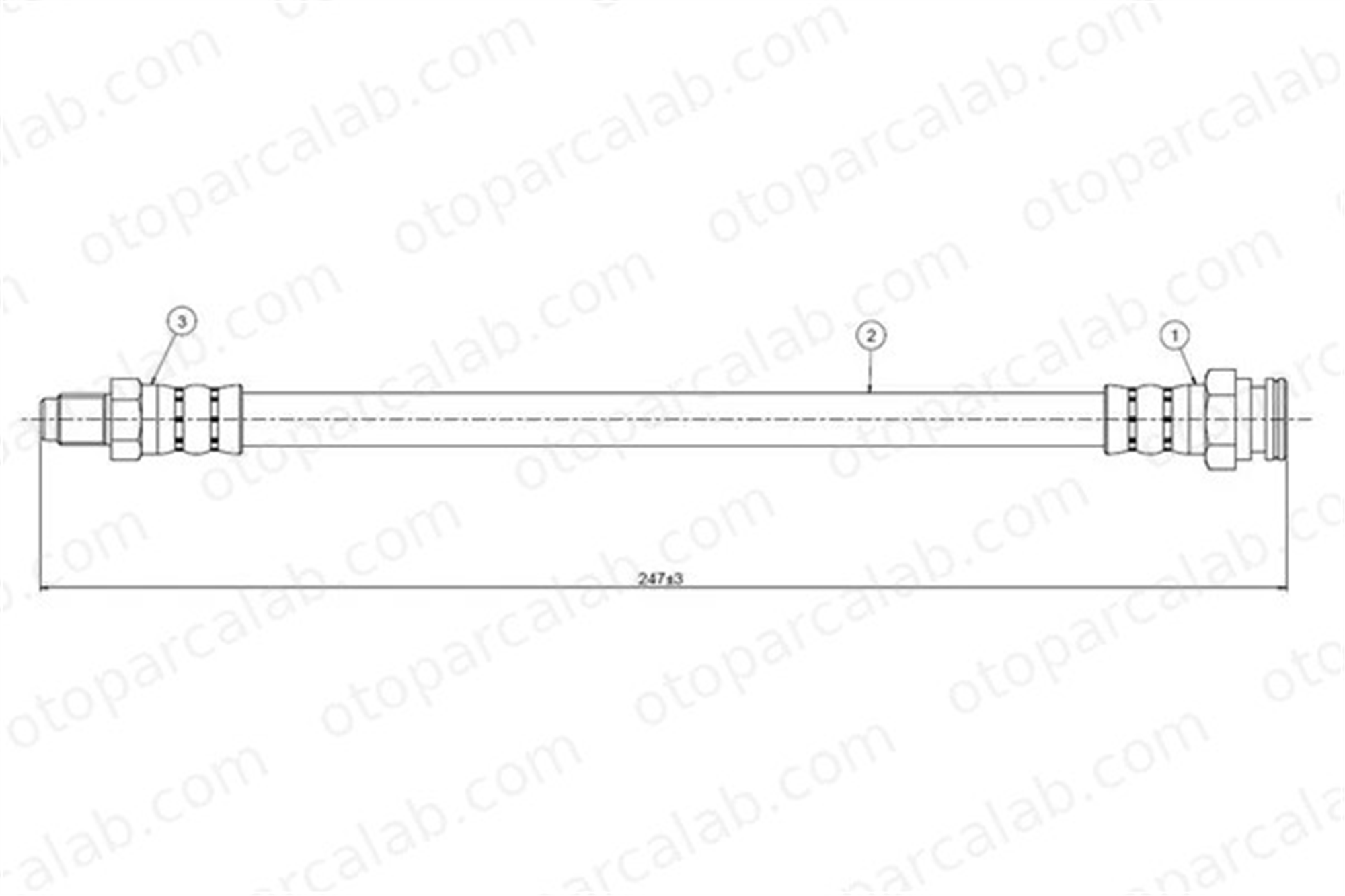 CAVO C800 585A Fren Hortumu Arka Sağ veya Sol FIAT DUCATO Panorama DUCATO Panelvan/Van SE141744400D 4477793