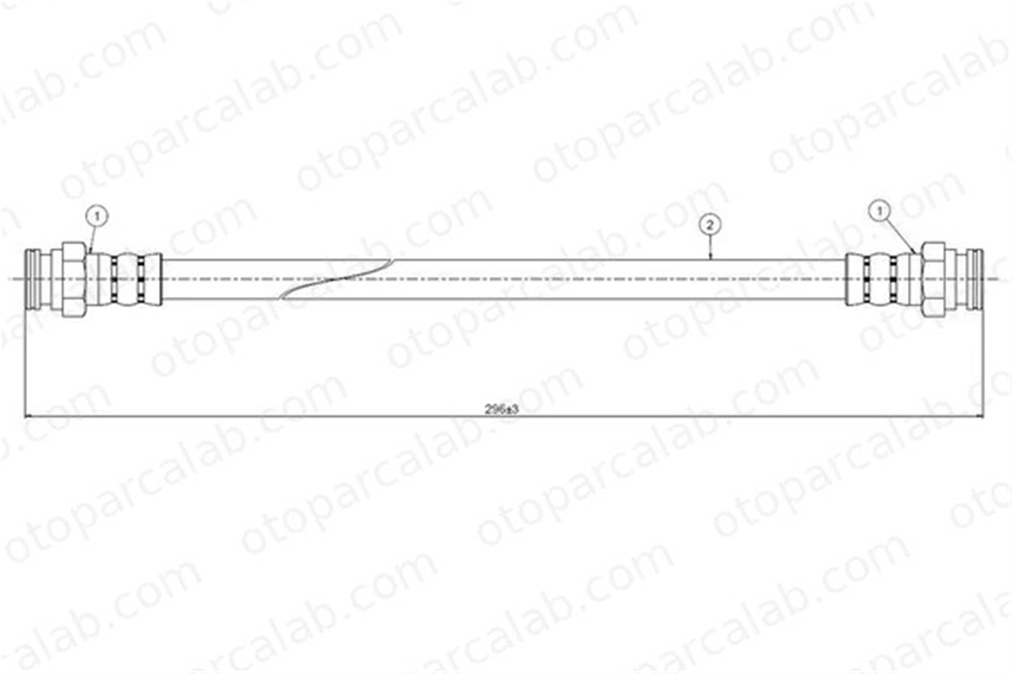 CAVO C800 618A Fren Hortumu Arka Sağ veya Sol FIAT CINQUECENTO SEICENTO / 600 7663039
