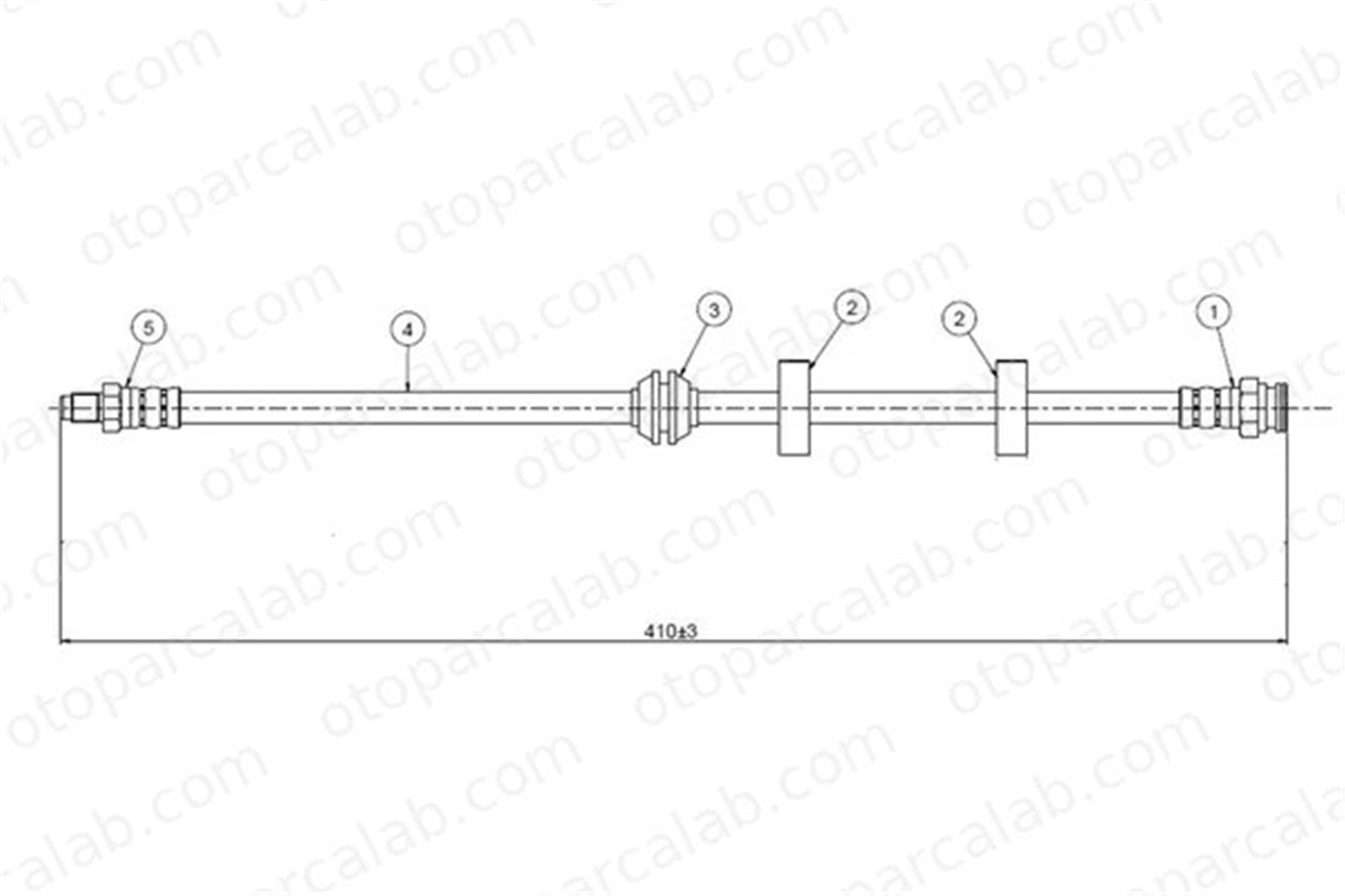 CAVO C800 633A Fren Hortumu Ön Sağ veya Sol FIAT TIPO LANCIA DEDRA 82468102 7609087