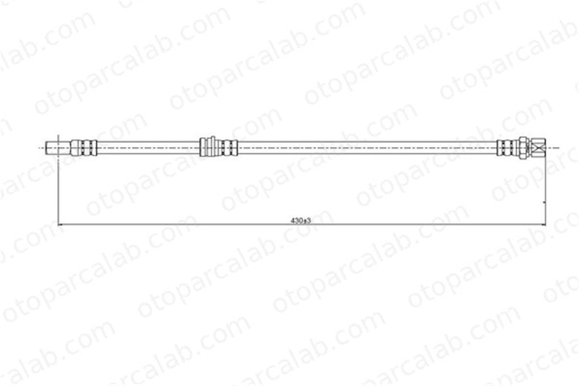 CAVO C800 652A Fren Hortumu Ön Sağ veya Sol OPEL OMEGA B OMEGA B Station wagon 90473314 562037