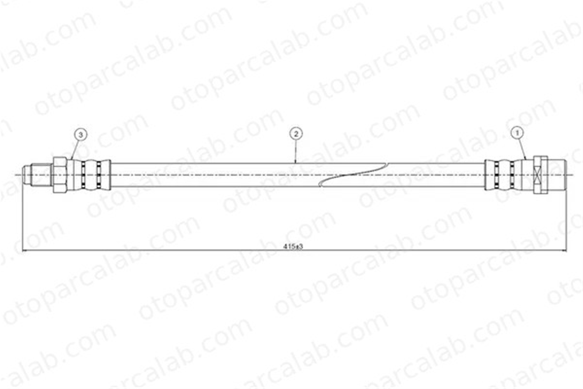 CAVO C800 654A Fren Hortumu Ön Sağ veya Sol MERCEDES-BENZ C-SERISI C-SERISI T-Model A2024280735 2024280735