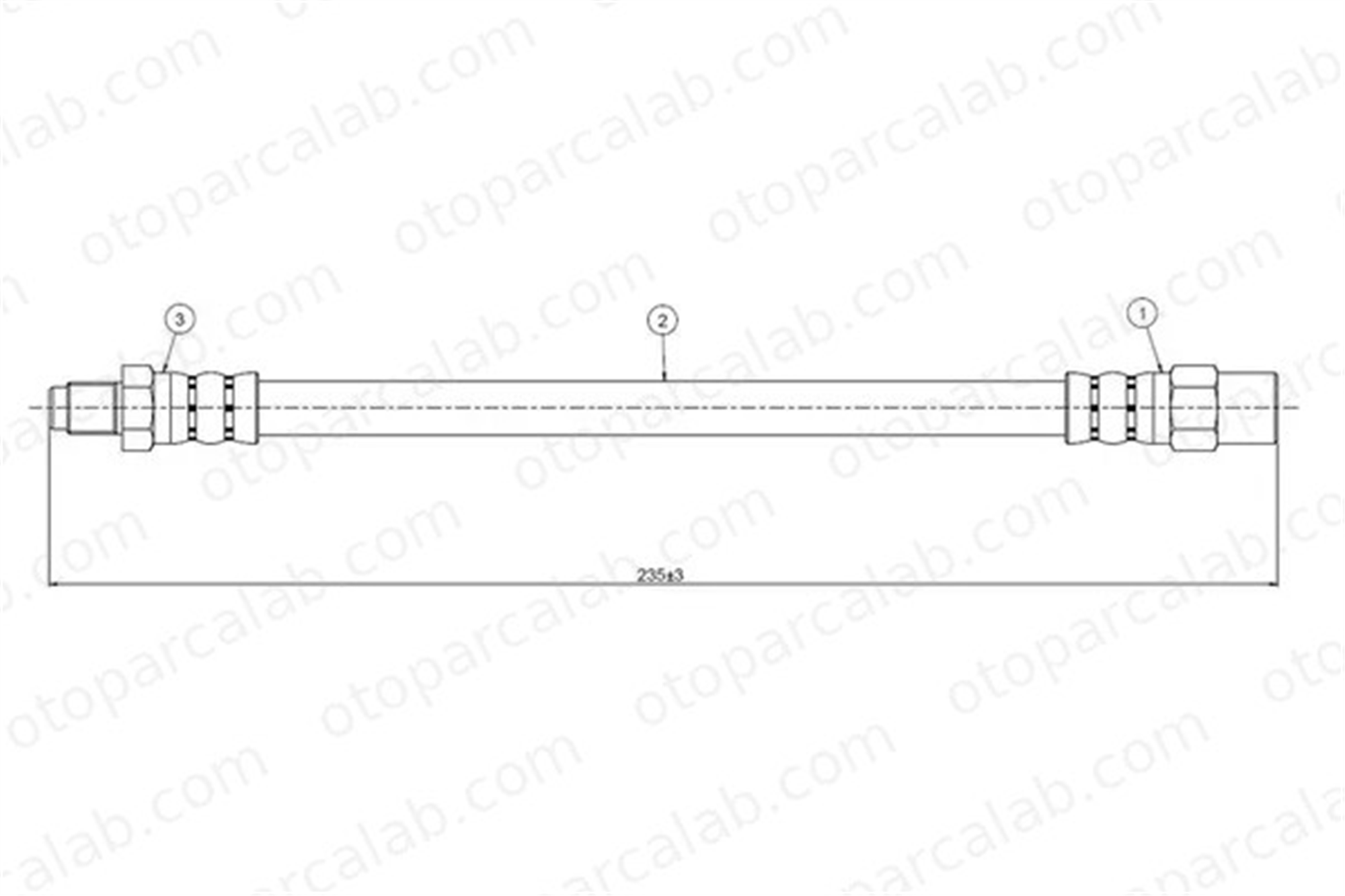 CAVO C800 662A Fren Hortumu Arka Sağ veya Sol AUDI A6 C4 A6 C4 Avant 4A0611775