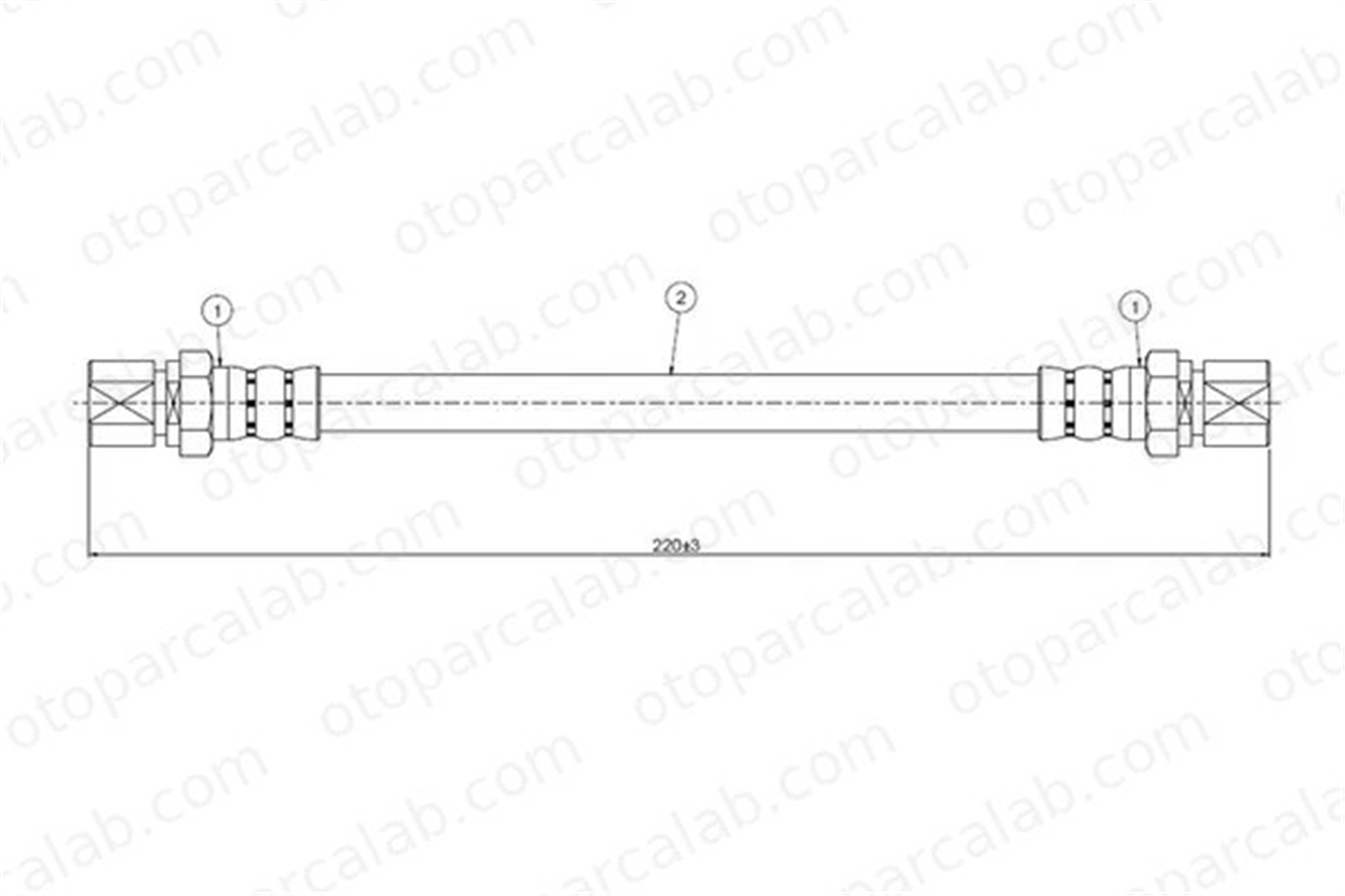 CAVO C800 668A Fren Hortumu Arka Sağ veya Sol OPEL KADETT E Hatchback OMEGA A D96215570