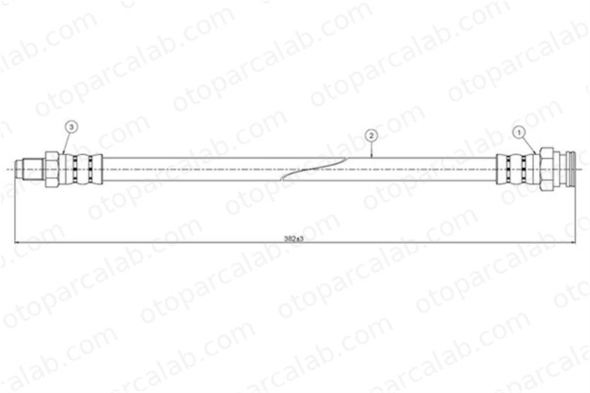 CAVO C800 674A Fren Hortumu Arka Sağ veya Sol TOYOTA AURIS COROLLA Sedan 481637 4806C8