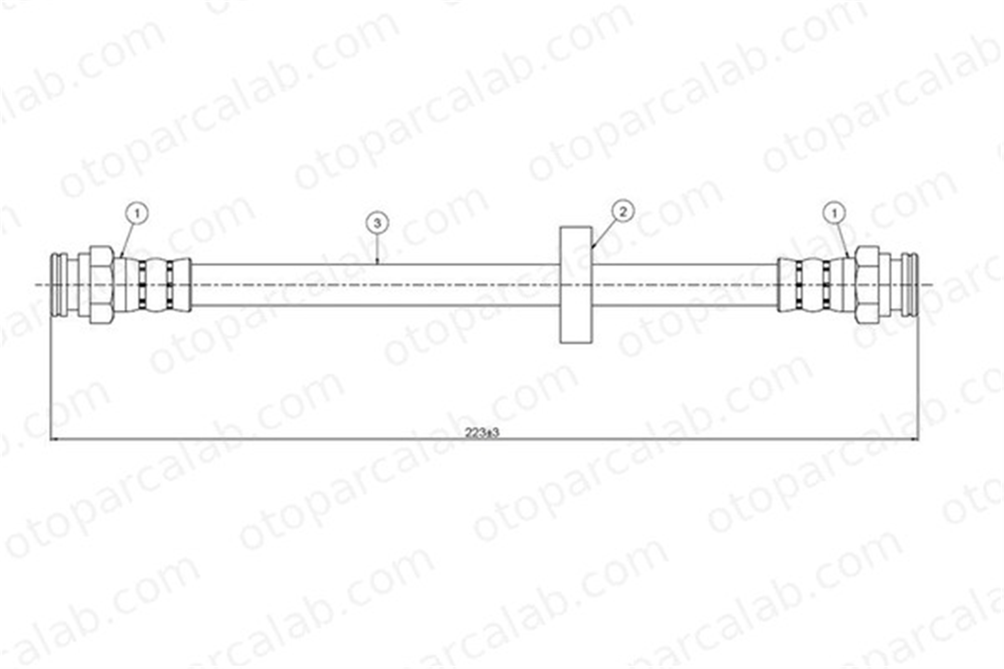 CAVO C800 675A Fren Hortumu Arka Sağ veya Sol FIAT TIPO BRAVO I 46478973