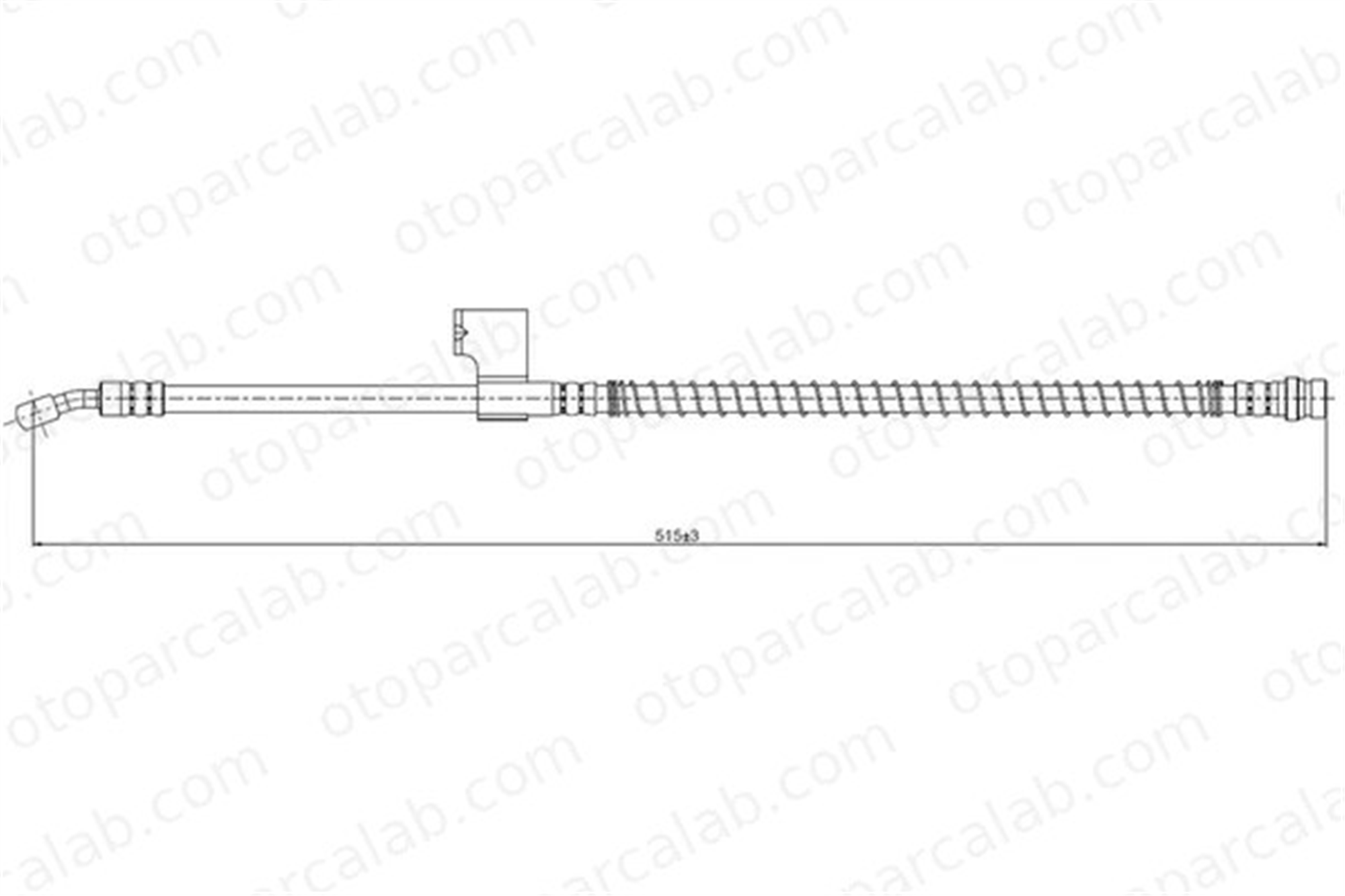 CAVO C800 705A Fren Hortumu Ön Sağ veya Sol HYUNDAI LANTRA II Station wagon LANTRA II 5873129010 5873229010