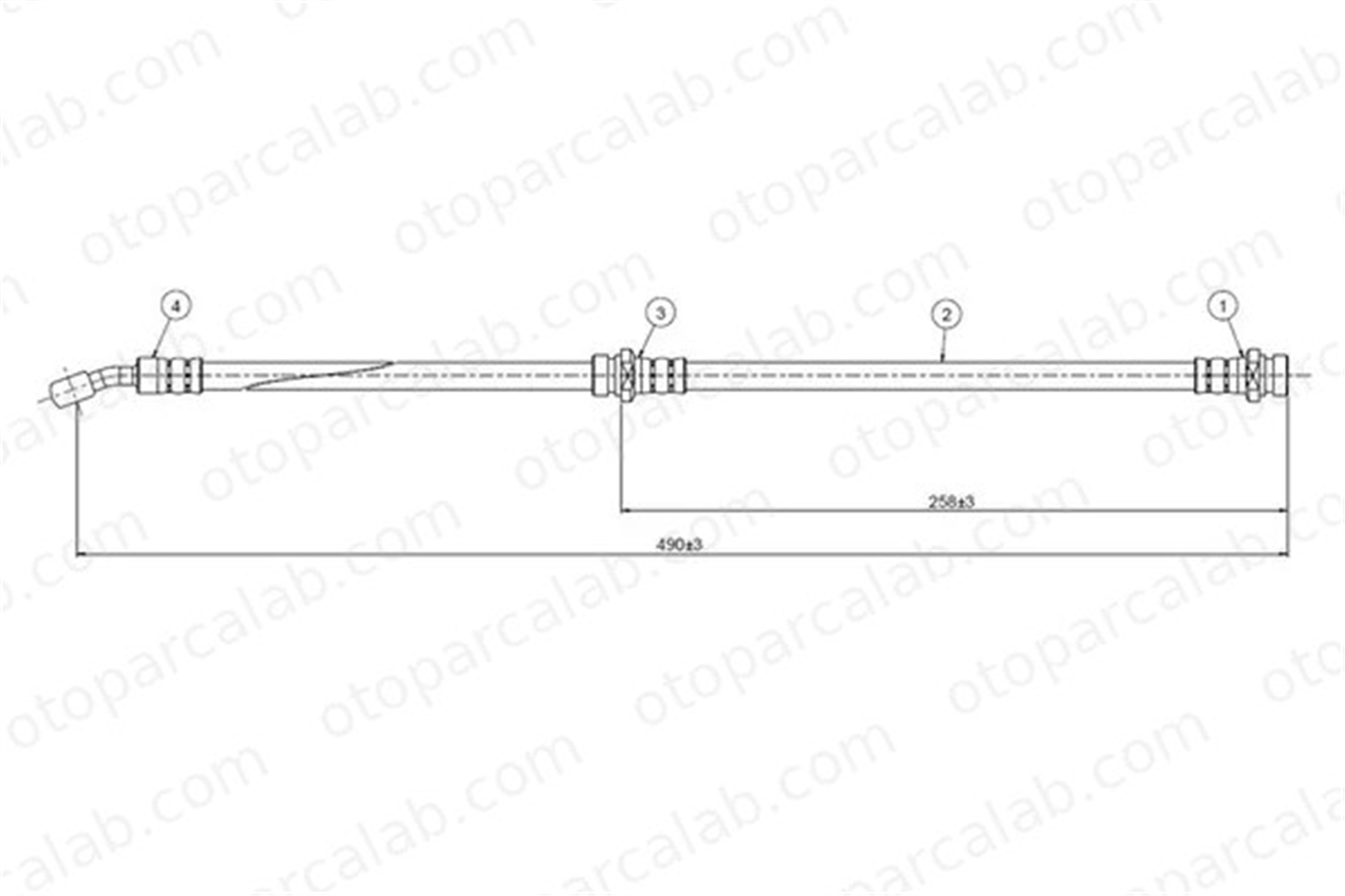 CAVO C800 707A Fren Hortumu Arka Sağ veya Sol HYUNDAI LANTRA II Station wagon LANTRA II 5873729310 5874729310