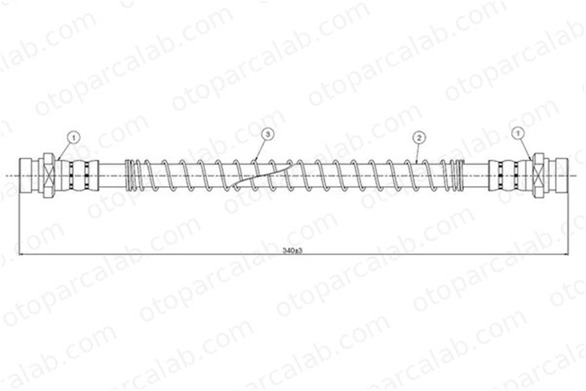 CAVO C800 710A Fren Hortumu Ön Sağ veya Sol HYUNDAI PONY / EXCEL Sedan S COUPE 5873124010