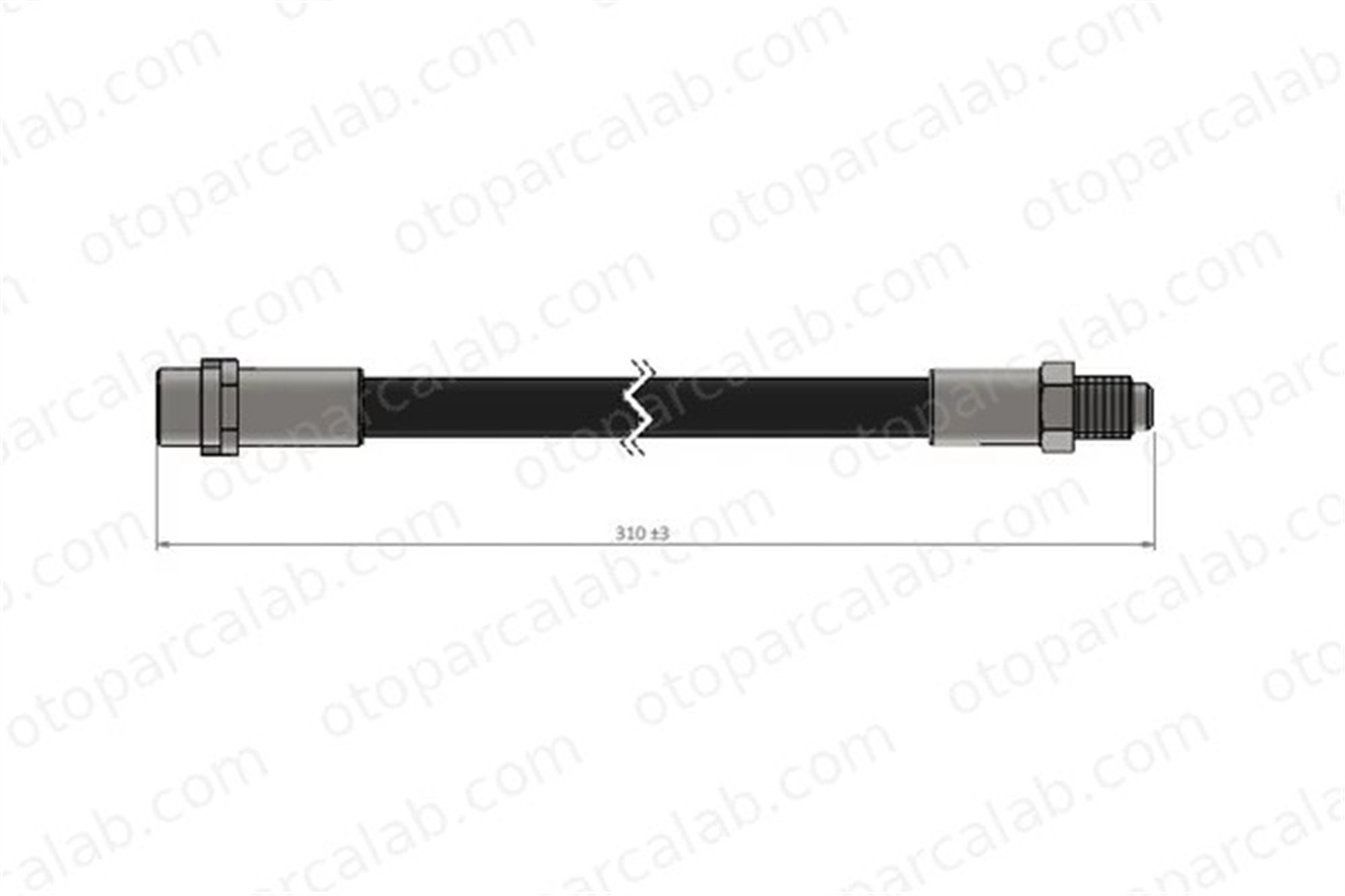 CAVO C800 739A Fren Hortumu Arka Sağ veya Sol MERCEDES-BENZ C-SERISI C-SERISI T-Model 1256280135 1241280135