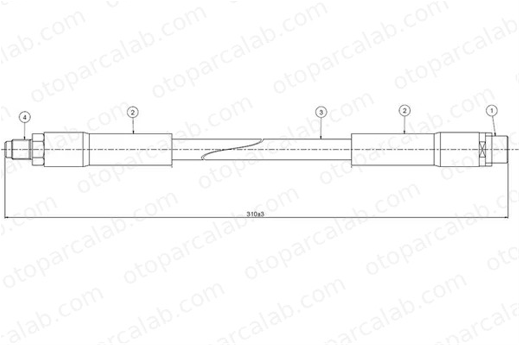 CAVO C800 739B Fren Hortumu Arka Sağ veya Sol MERCEDES-BENZ A-SERISI E-SERISI A1684280335 1684280335
