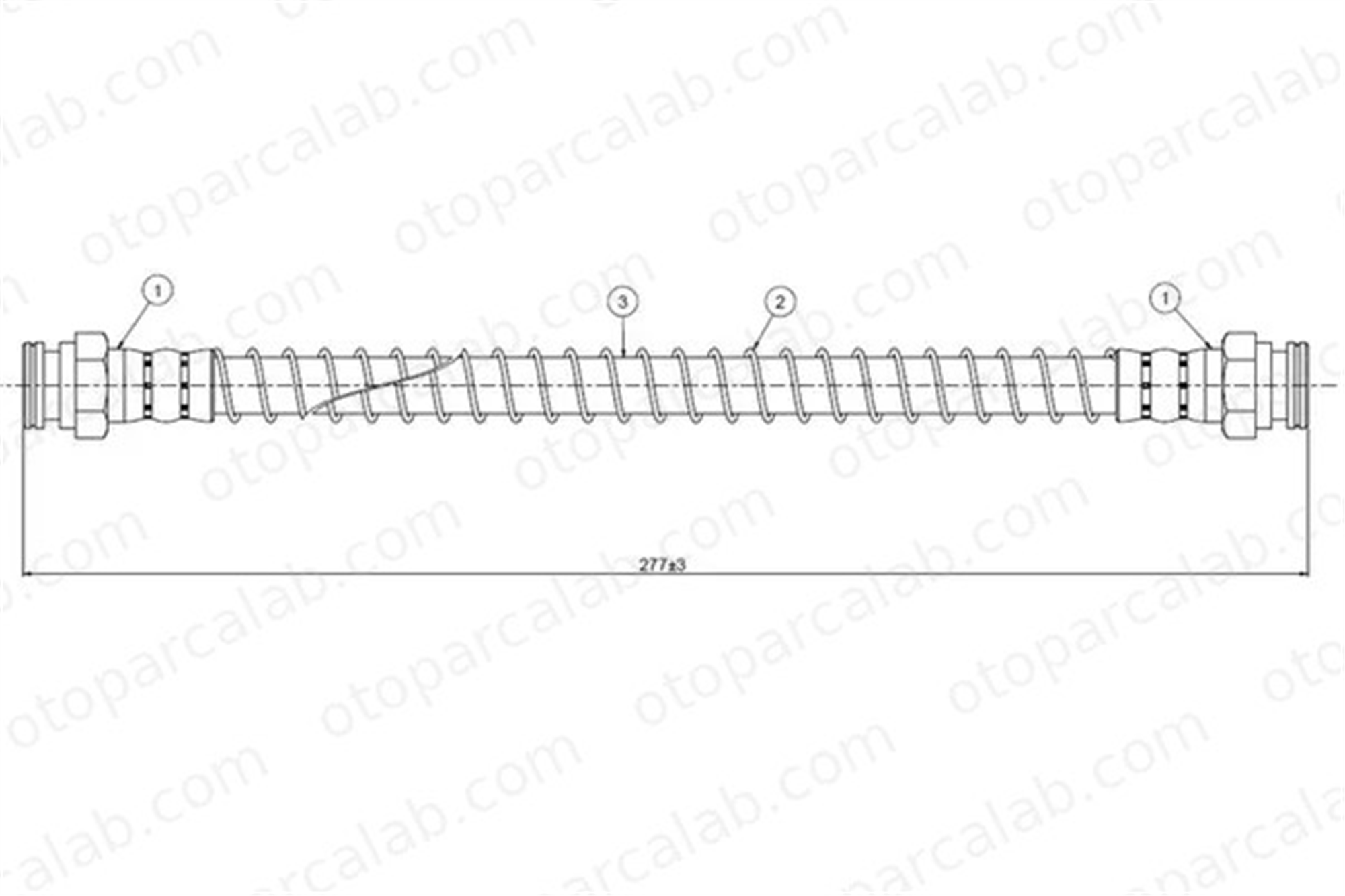 CAVO C800 753D Fren Hortumu Arka Sağ veya Sol PEUGEOT 309 I 309 II 480653