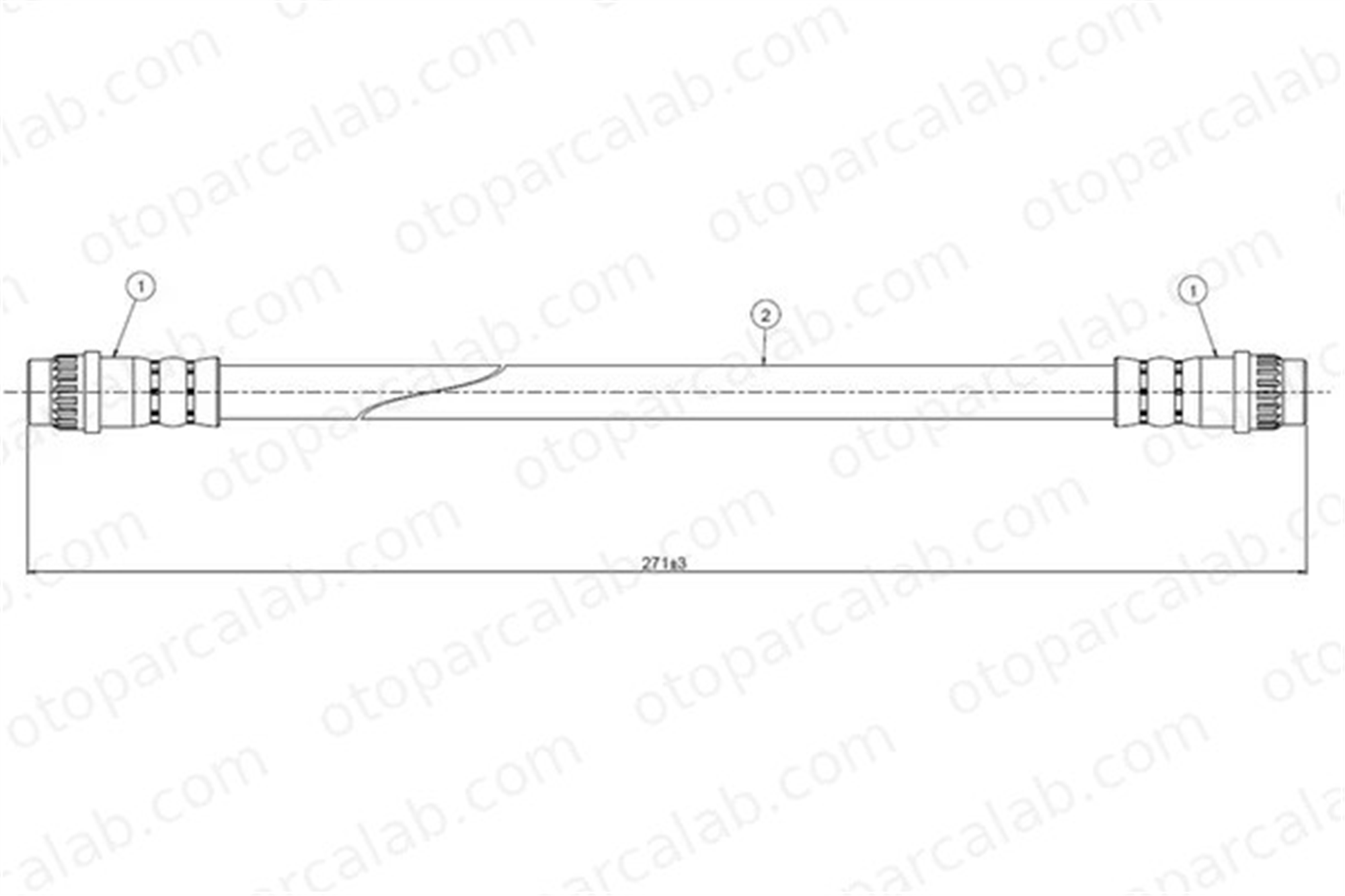 CAVO C800 758A Fren Hortumu Arka Sağ veya Sol RENAULT 9 11 7704003764