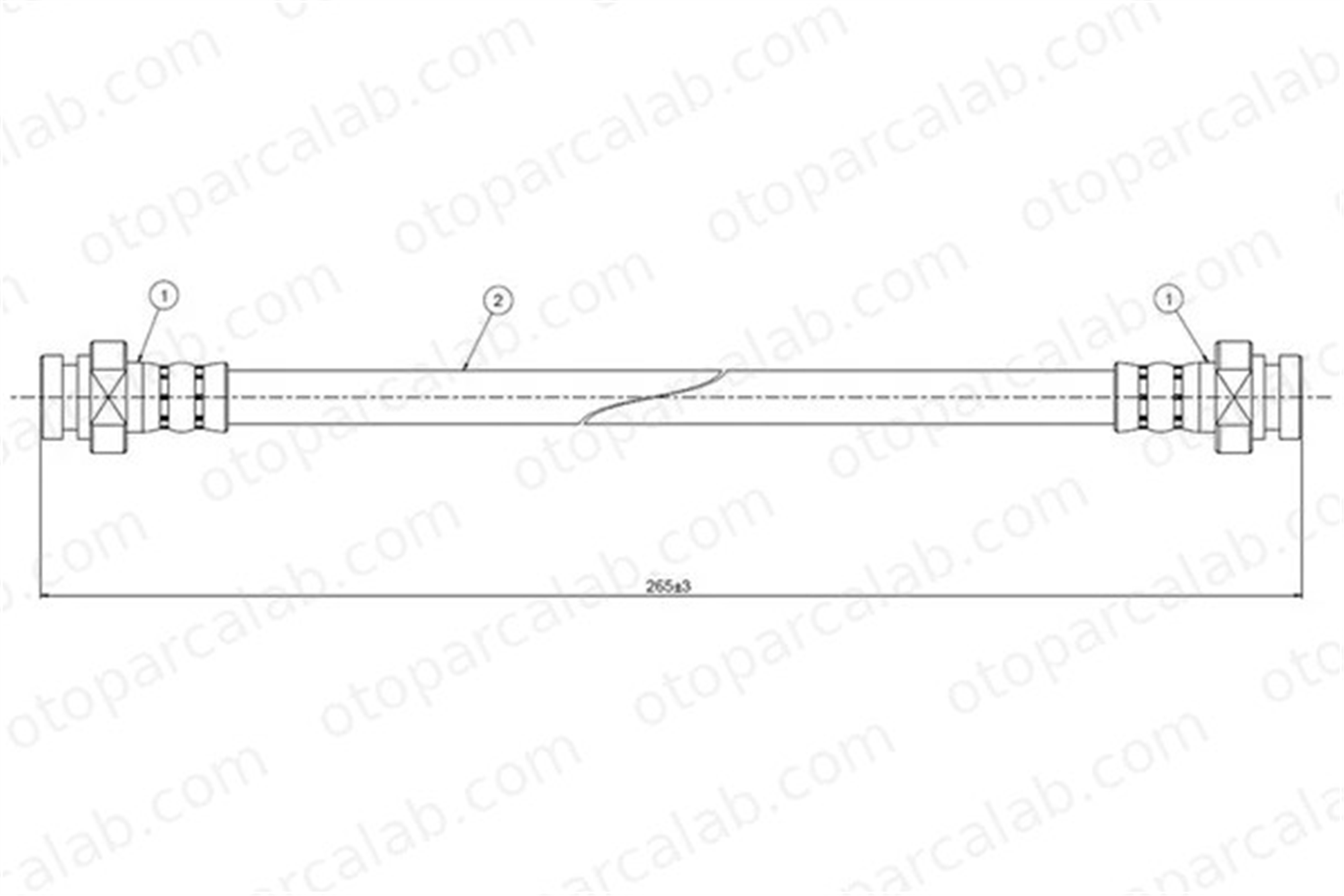CAVO C800 770A Fren Hortumu Arka Sağ veya Sol SUZUKI ALTO IV ALTO V 51560M72F10