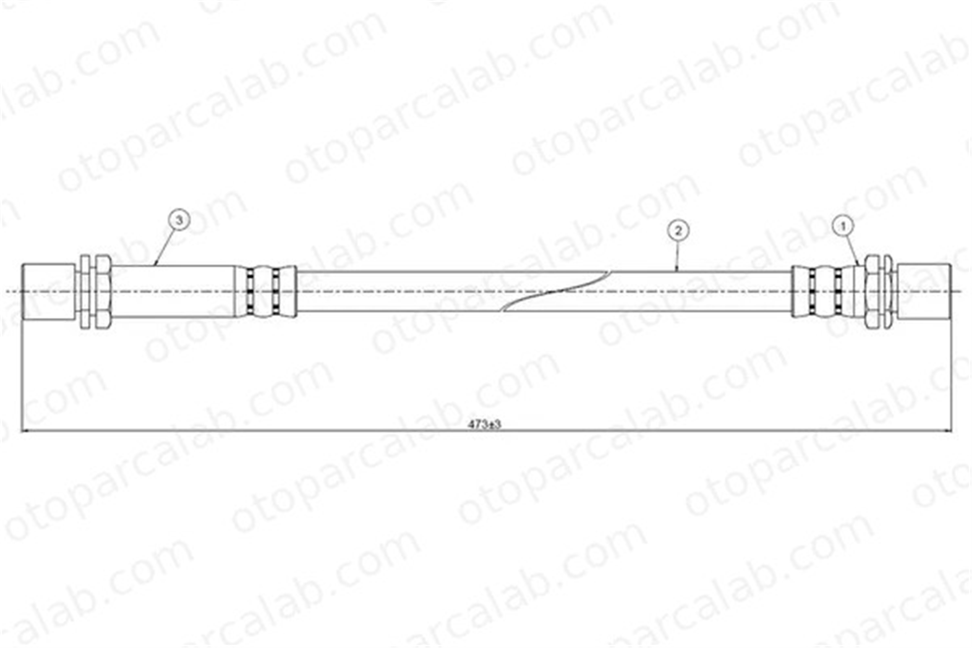 CAVO C800 802A Fren Hortumu Ön Sağ veya Sol TOYOTA HILUX V Pick-up HILUX IV Pick-up 9094702383