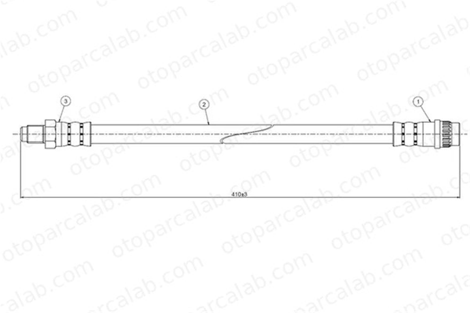 CAVO C800 807A Fren Hortumu Arka Sağ veya Sol RENAULT TRAFIC Panelvan/Van TRAFIC Minibüs/Otobüs 7704002447 7704001955