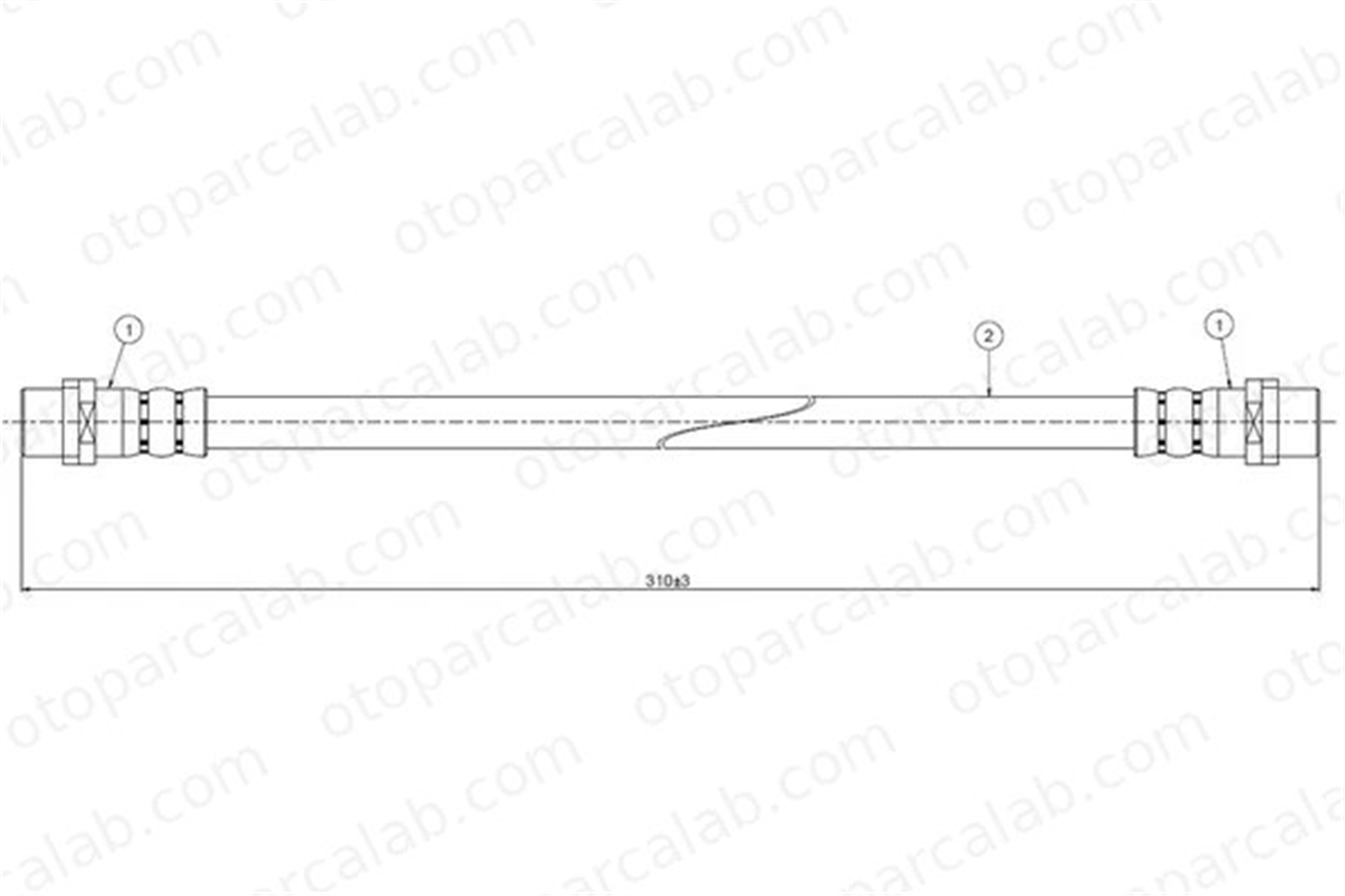 CAVO C900 096A Fren Hortumu Ön Sağ veya Sol AUDI COUPE B3 80 B4 Sedan 893611707