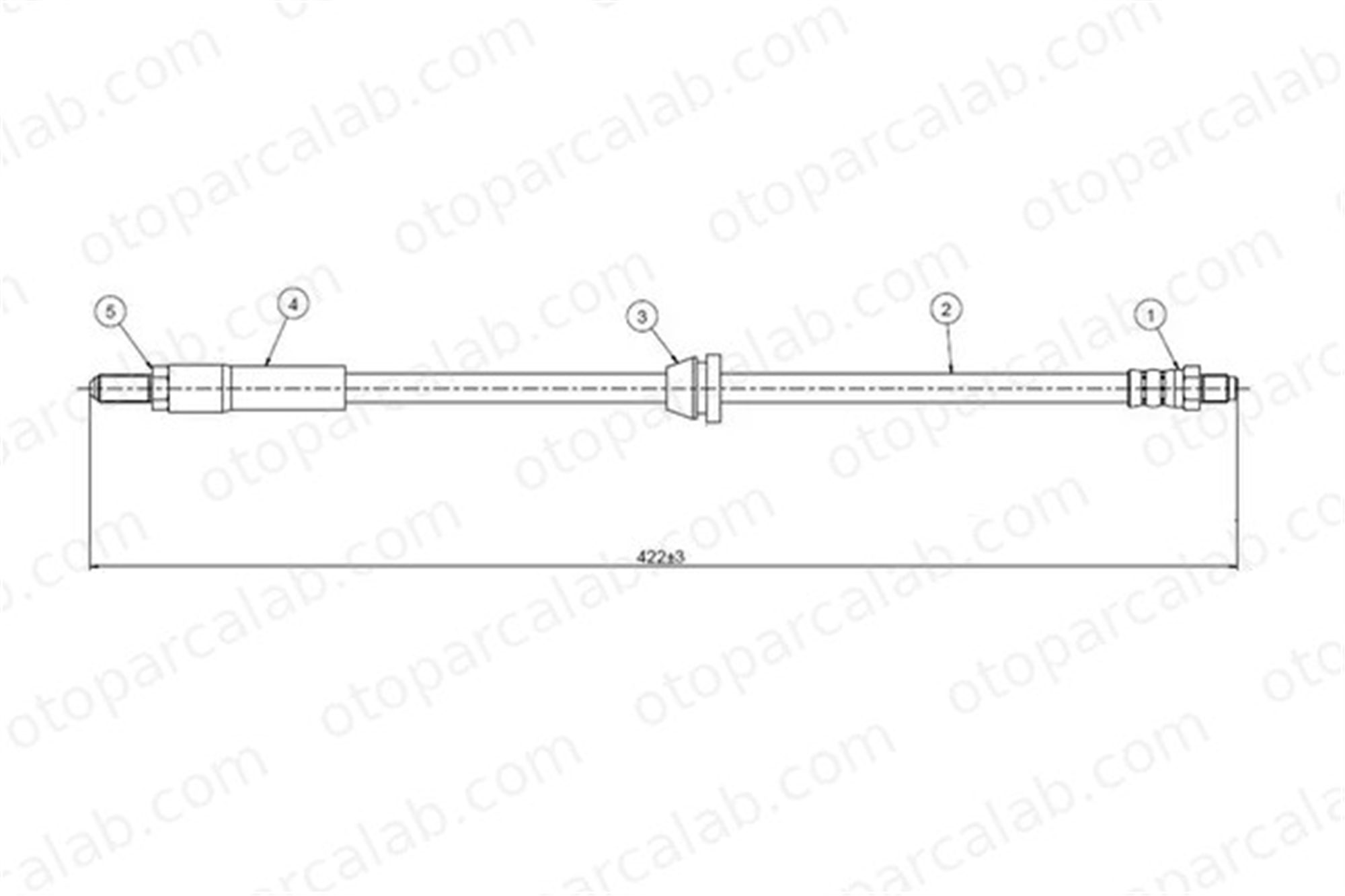 CAVO C900 205A Fren Hortumu Ön Sağ veya Sol FORD FIESTA II BMW 1500-2000 6114613 84FB2078AA