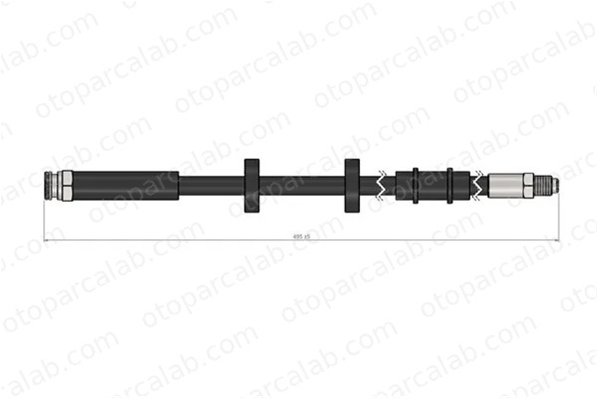 CAVO C900 266B Fren Hortumu Ön Sağ veya Sol CITROËN JUMPER Panelvan/Van PEUGEOT BOXER Panelvan/Van 4806C2 4806F2
