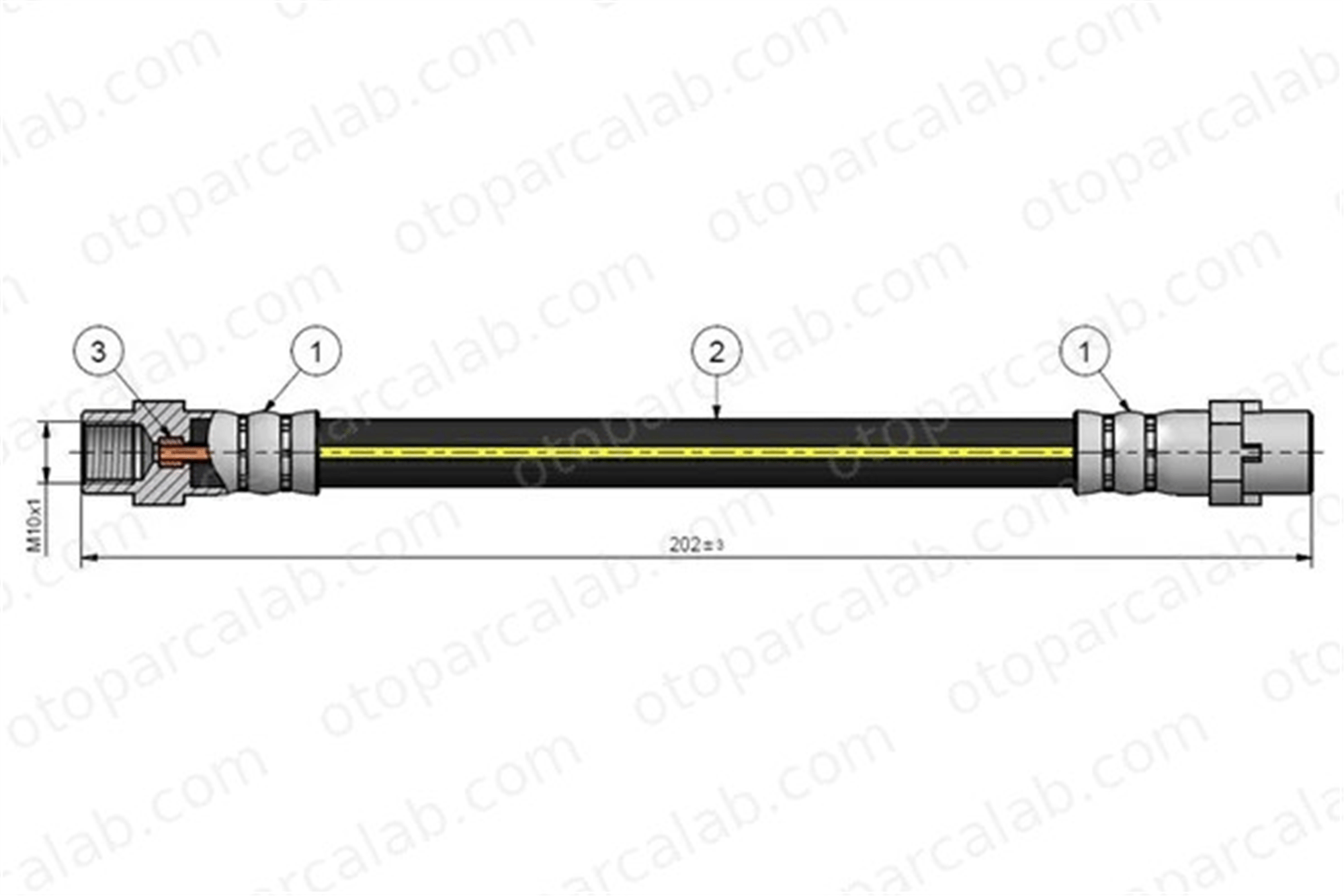 CAVO C900 330A Fren Hortumu Arka Sağ veya Sol BMW 3 3 Touring 34306789433 34306762838