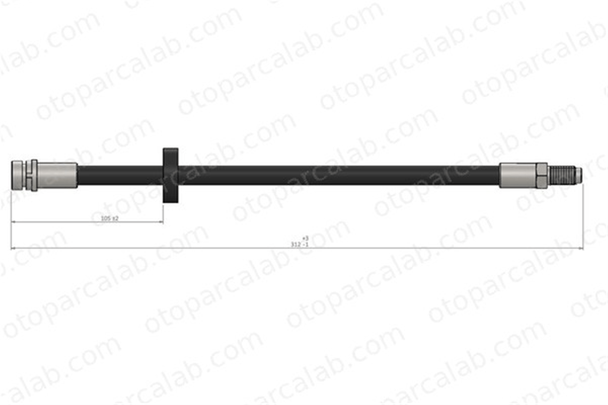 CAVO C900 343A Fren Hortumu Arka Sağ veya Sol FORD MONDEO III Sedan MONDEO III 1114758 1117107