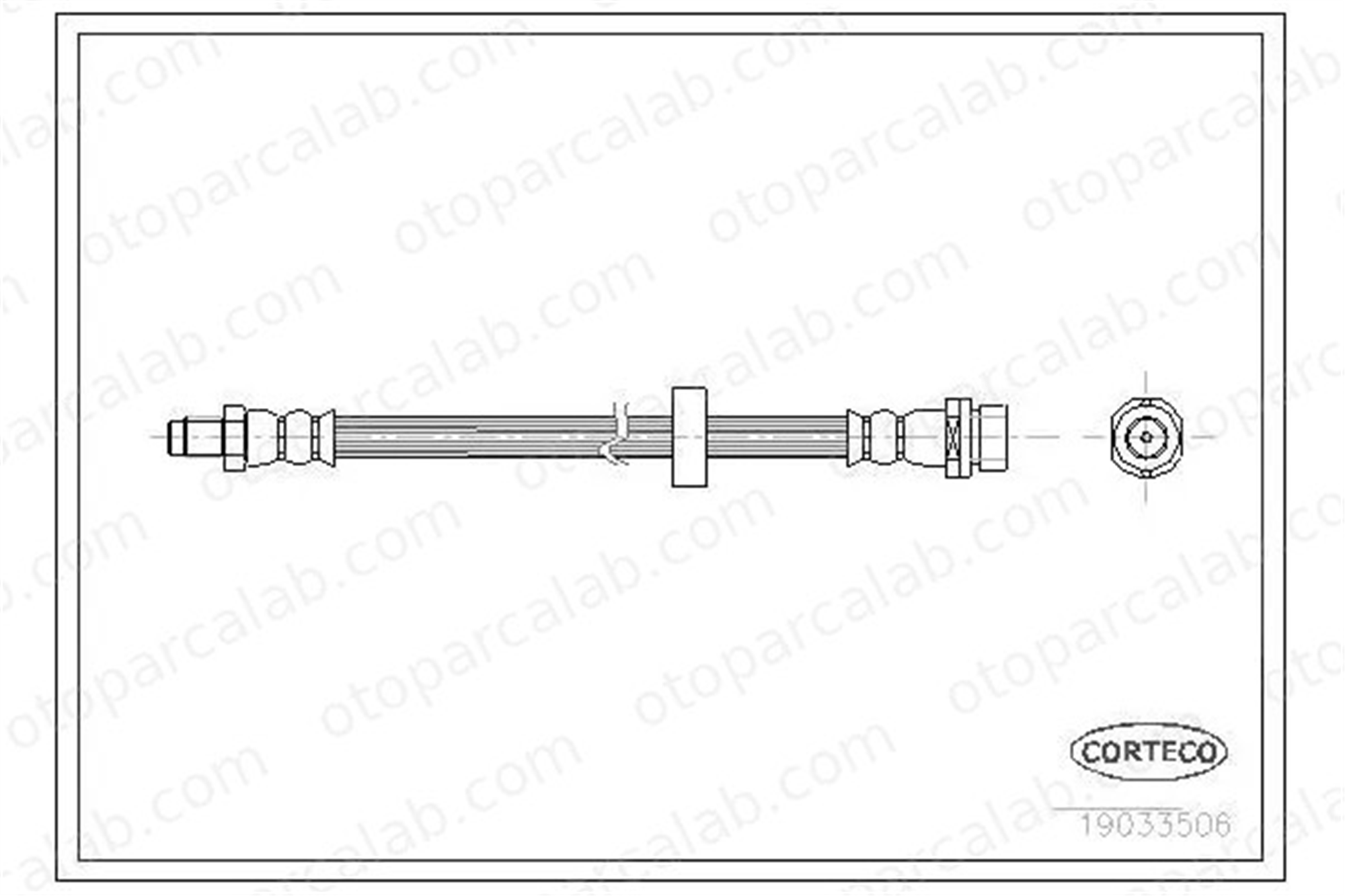 CAVO C900 344A Fren Hortumu Arka Sağ veya Sol FORD TOURNEO CONNECT TRANSIT CONNECT 2T142282BB 2T142282BC