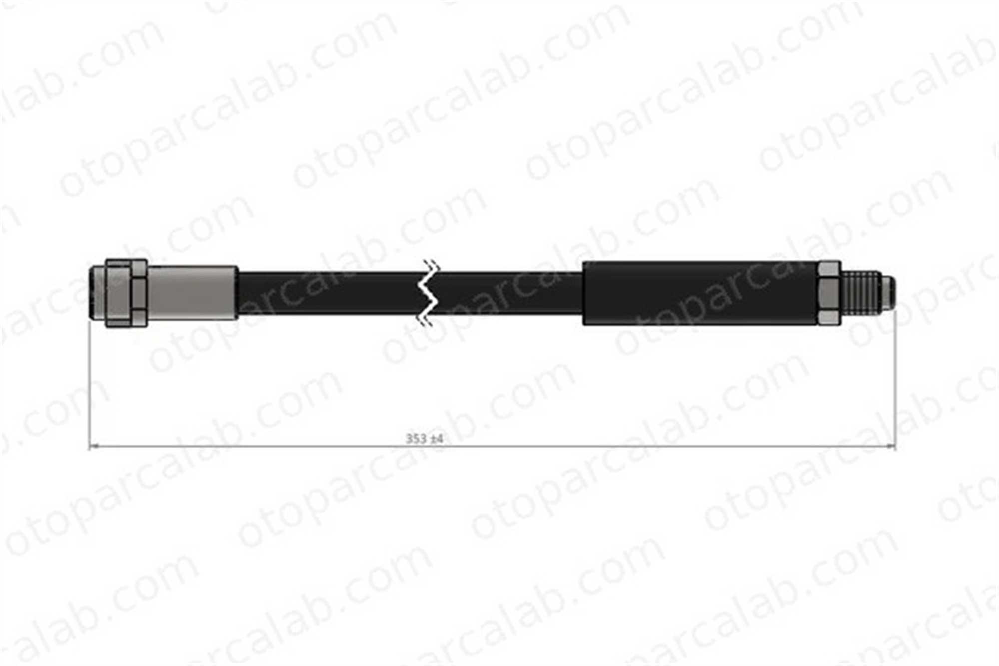 CAVO C900 406A Fren Hortumu Arka Sağ veya Sol MERCEDES-BENZ VITO Minibüs/Otobüs VITO / MIXTO Panelvan/Van A6394280935 6394280435