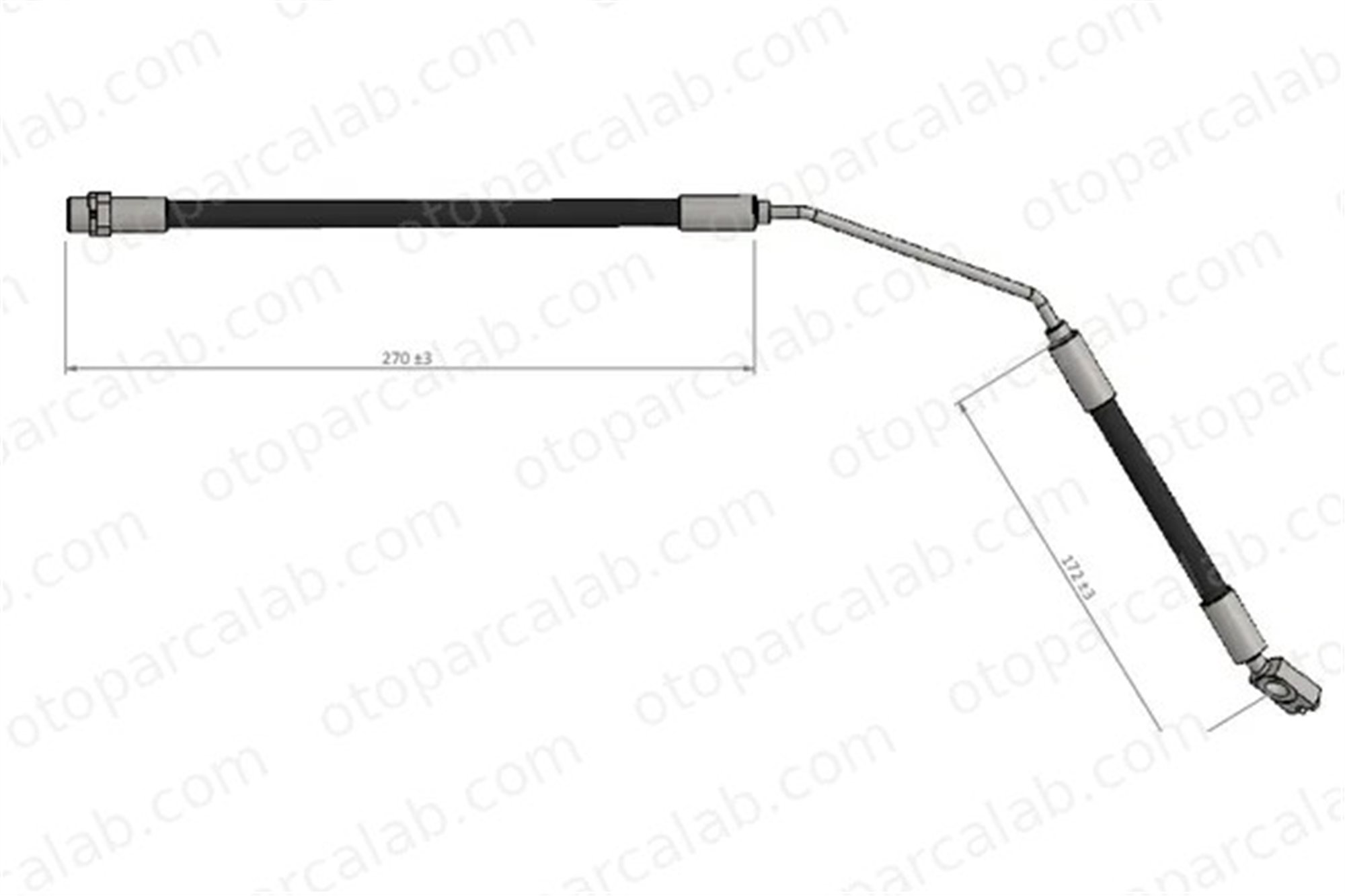 CAVO C900 407A Fren Hortumu Arka Sol BMW X5 34301165765