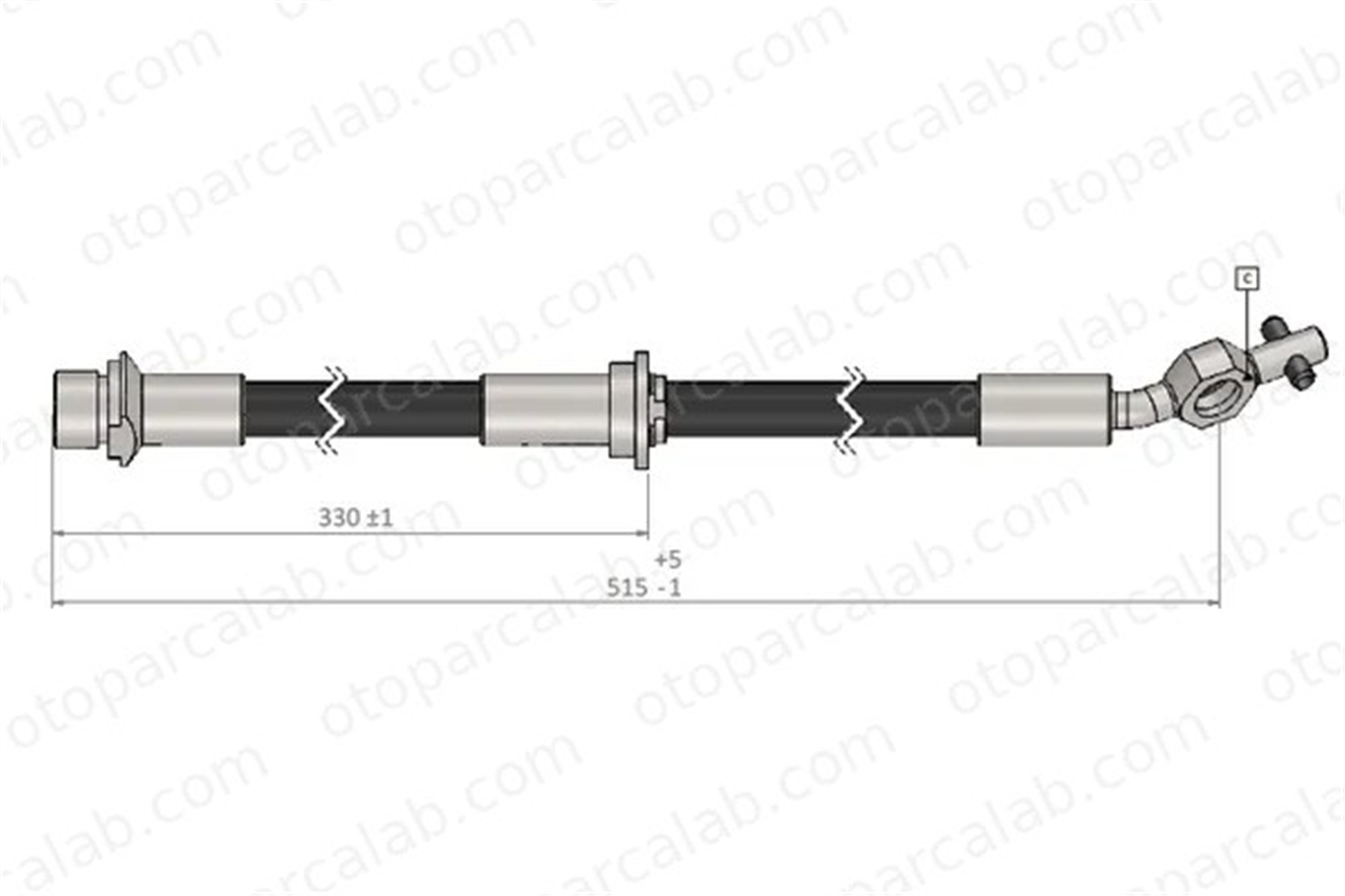 CAVO C900 442A Fren Hortumu Ön Sağ TOYOTA AVENSIS Liftback AVENSIS Station wagon 9008094060
