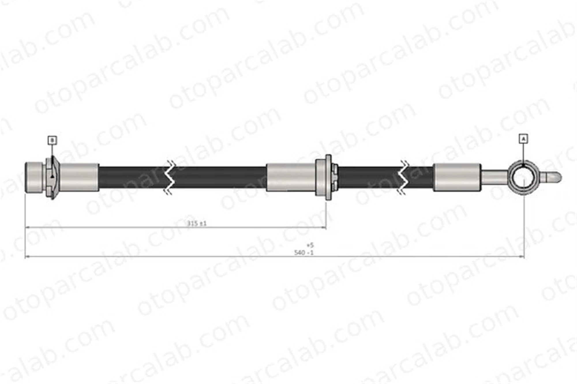 CAVO C900 453A Fren Hortumu Ön Sağ veya Sol TOYOTA YARIS VERSO YARIS 9094702C32 9094702D77