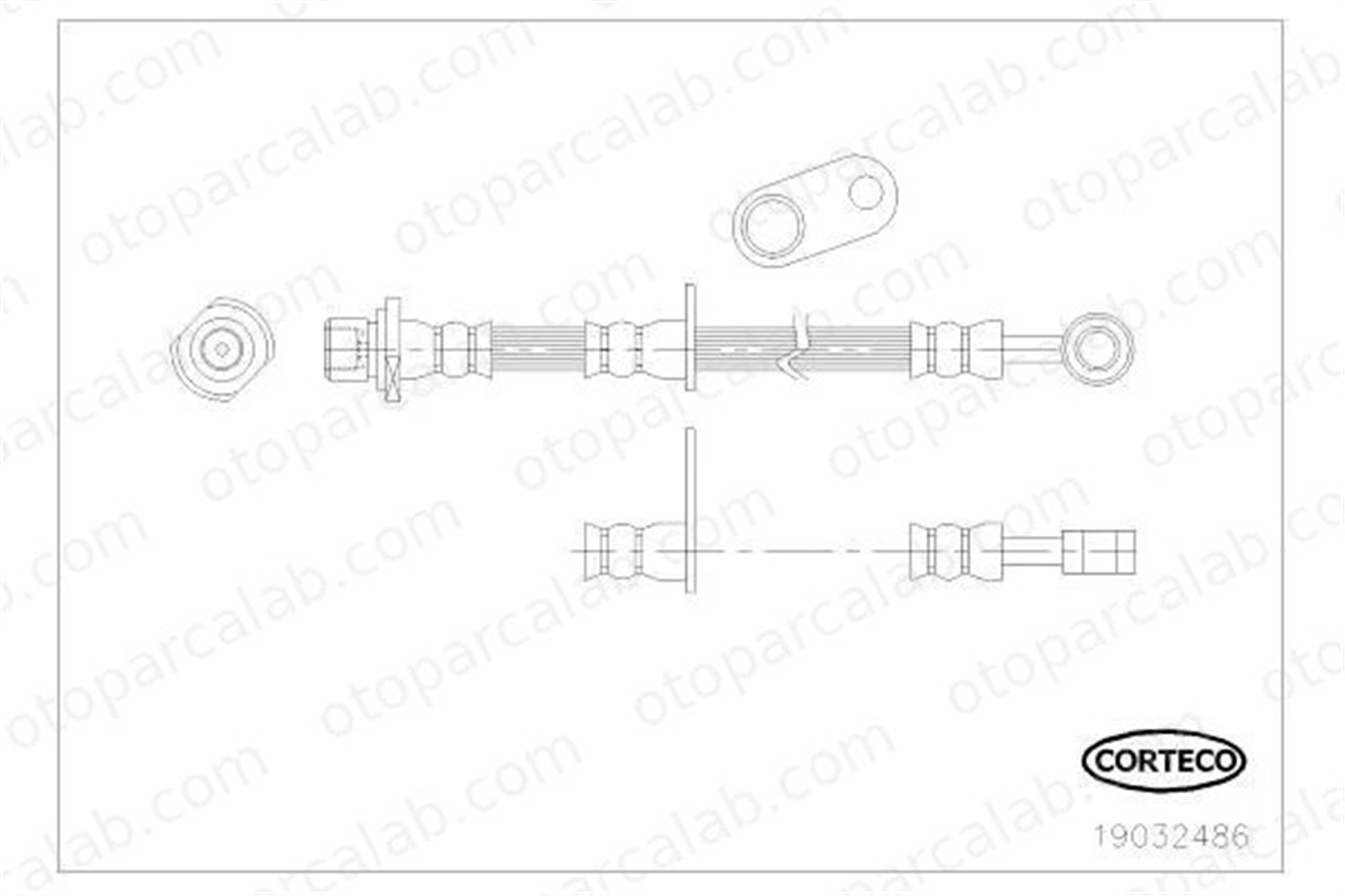 CAVO C900 495A Fren Hortumu Ön Sol SUBARU LEGACY II LEGACY IV 26540AE020 26540AE02A