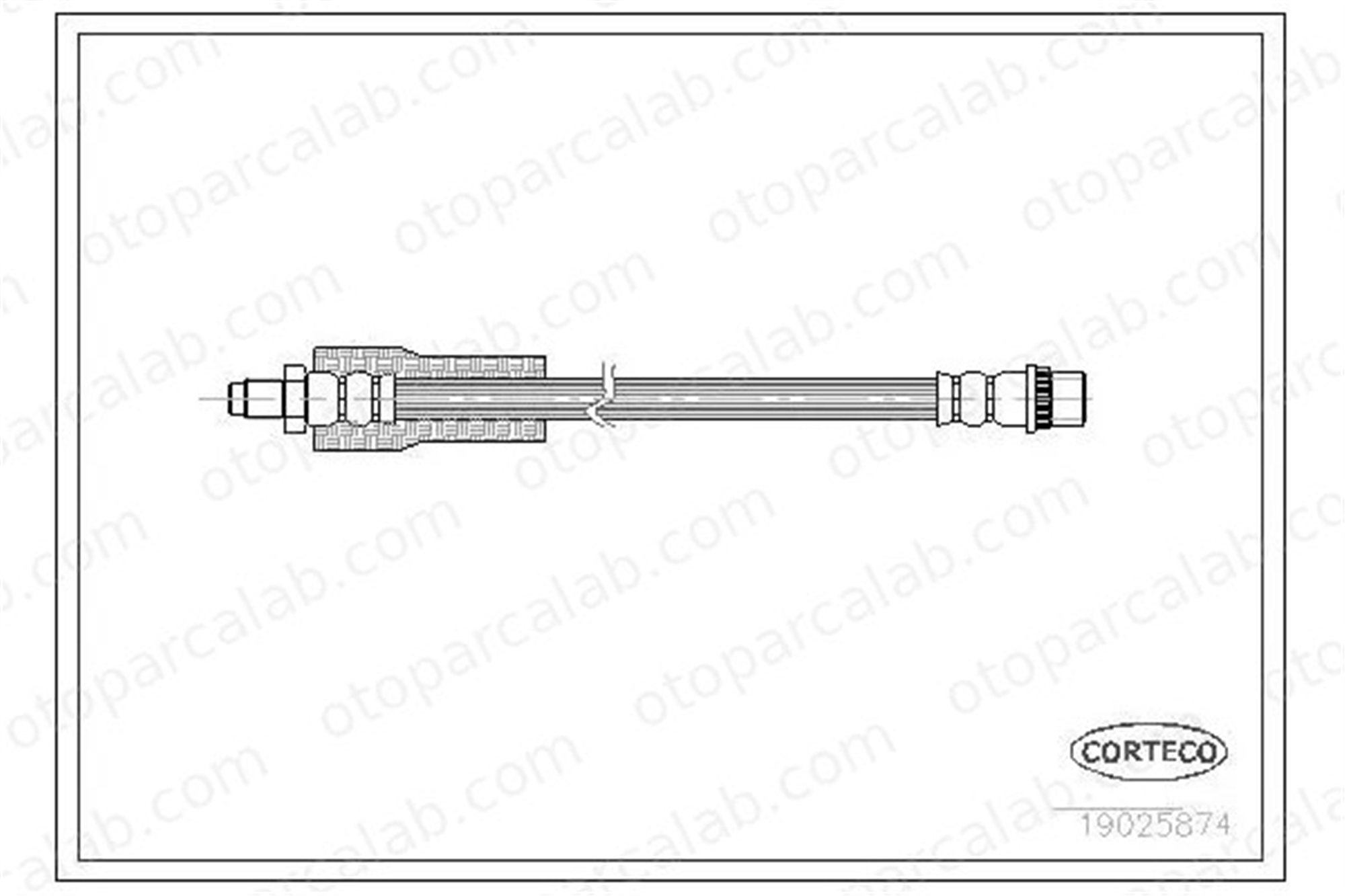 CAVO C900 565A Fren Hortumu Ön Sağ veya Sol RENAULT ESPACE II 7700845510