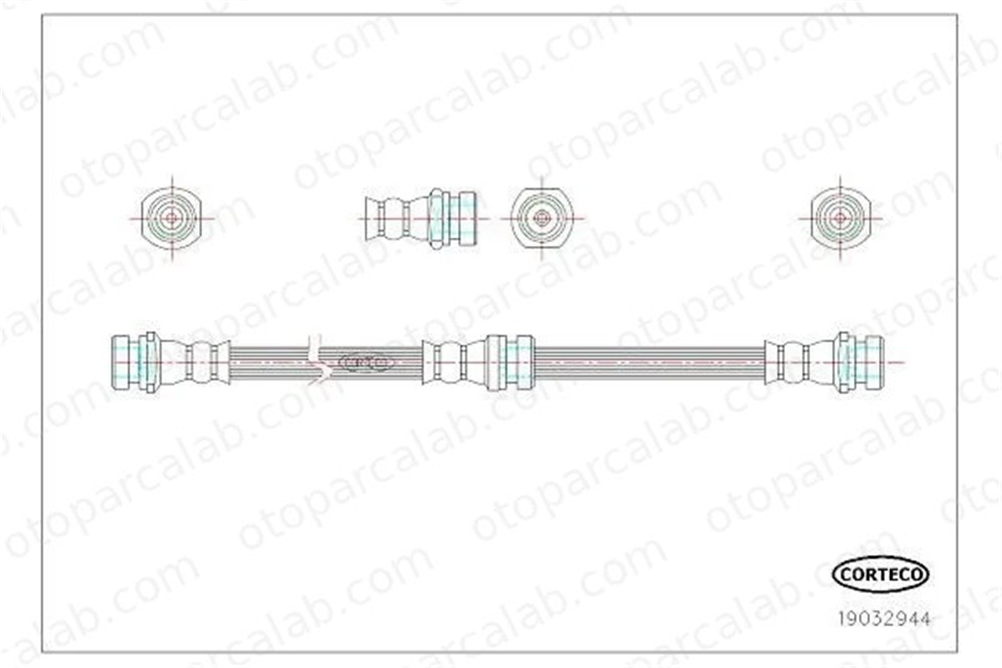 CAVO C900 606A Fren Hortumu Arka Sağ veya Sol SUZUKI SWIFT II Hatchback SUBARU JUSTY II 5159063B00