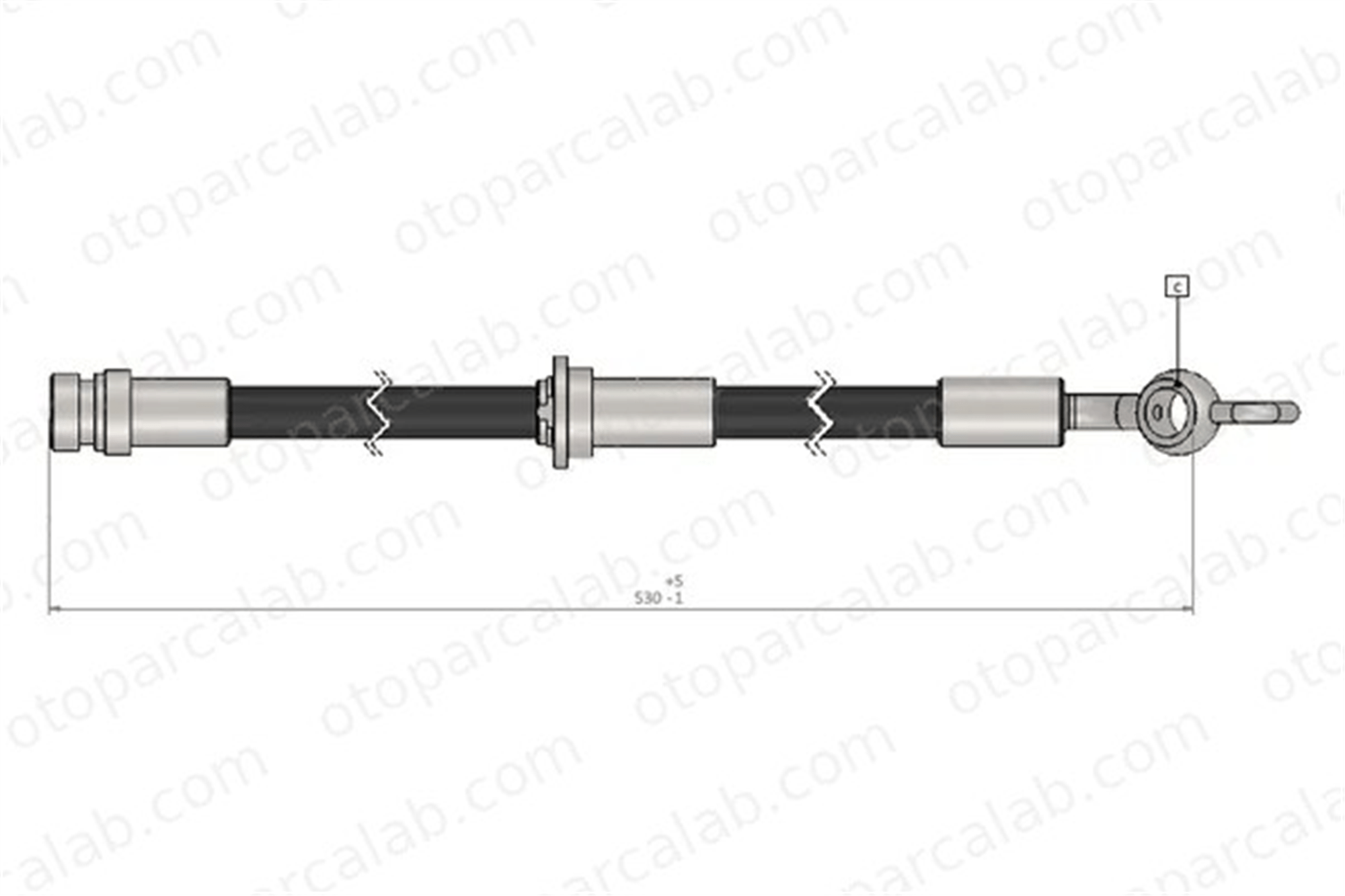 CAVO C900 609A Fren Hortumu Ön Sağ veya Sol SUZUKI SWIFT III SPLASH 5155062J00