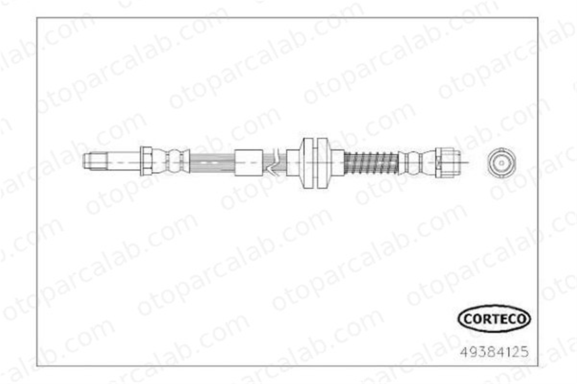 CAVO C900 624 Fren Hortumu Ön Sağ veya Sol VW AMAROK 2H0611701 2H0611701B