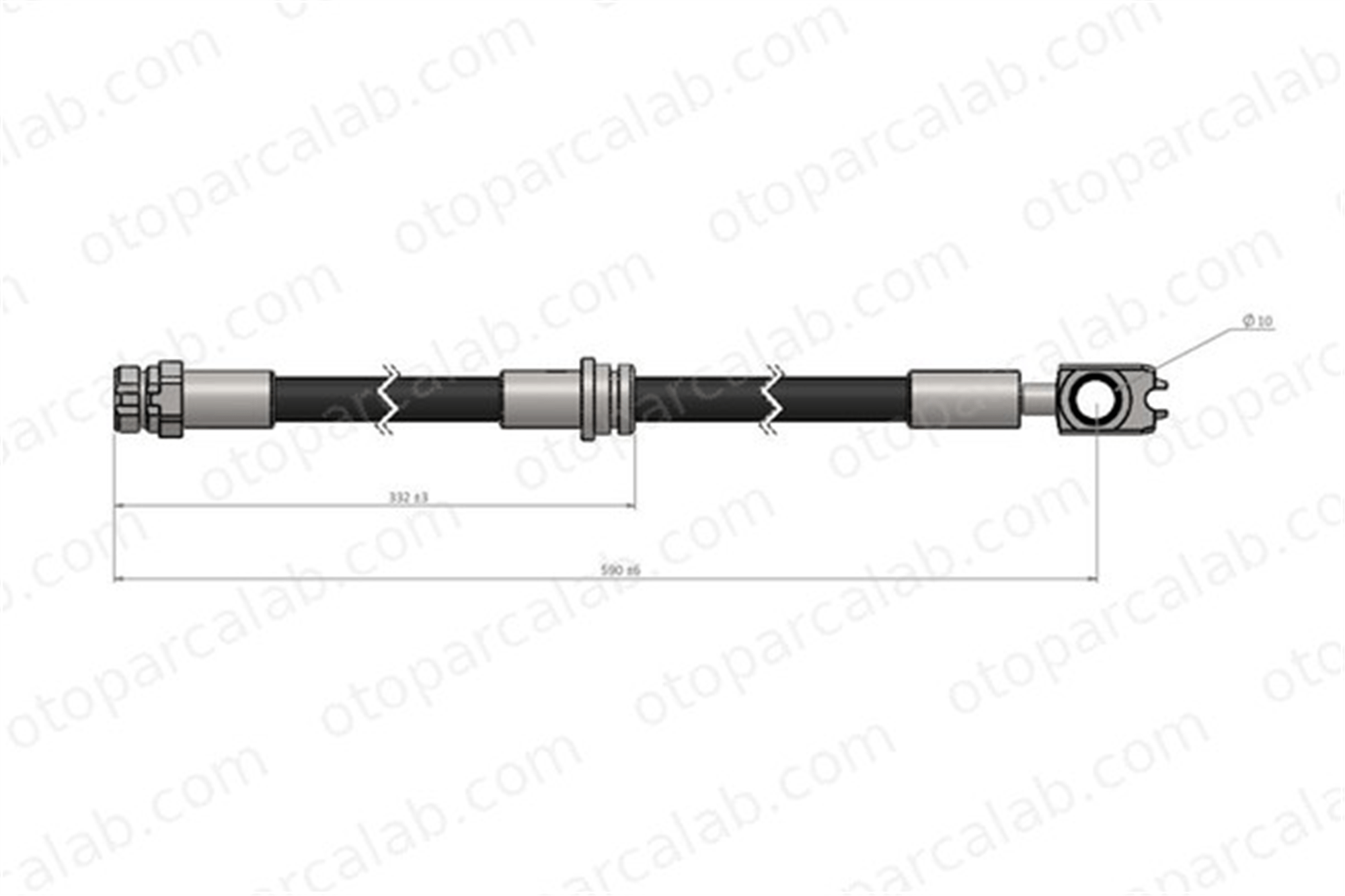 CAVO C900 641A Fren Hortumu Ön Sağ veya Sol VW TIGUAN AUDI Q3 5N0611701