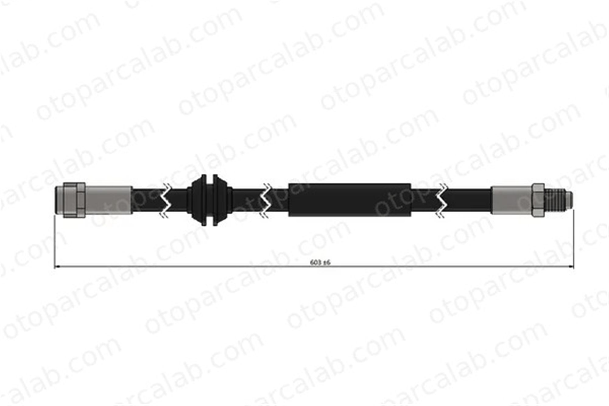 CAVO C900 679A Fren Hortumu Ön Sağ veya Sol MERCEDES-BENZ M-SERISI GL-SERISI A1644200348 1644200348