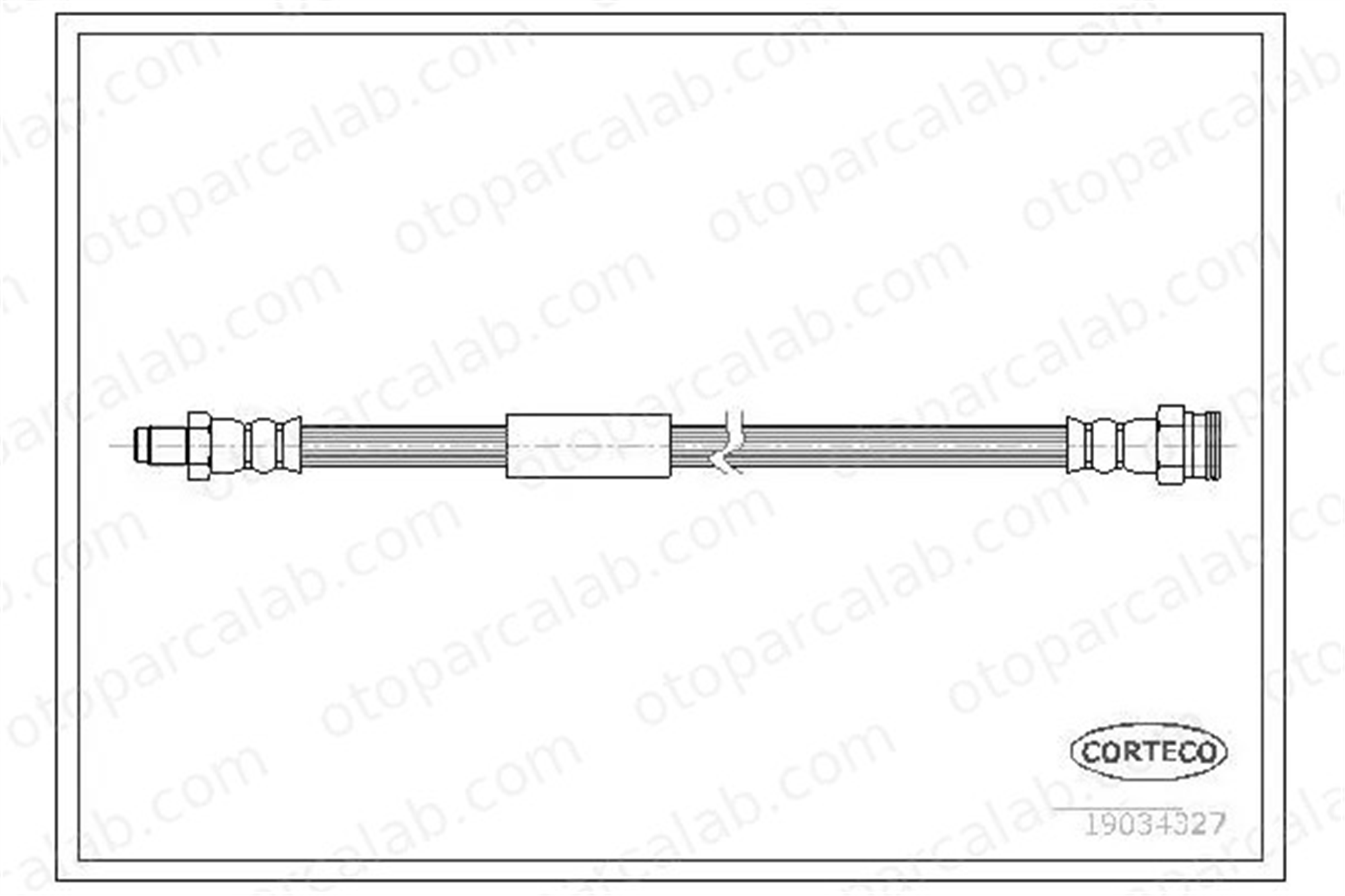 CAVO C900 715A Fren Hortumu Arka Sağ veya Sol FIAT CROMA 51733731