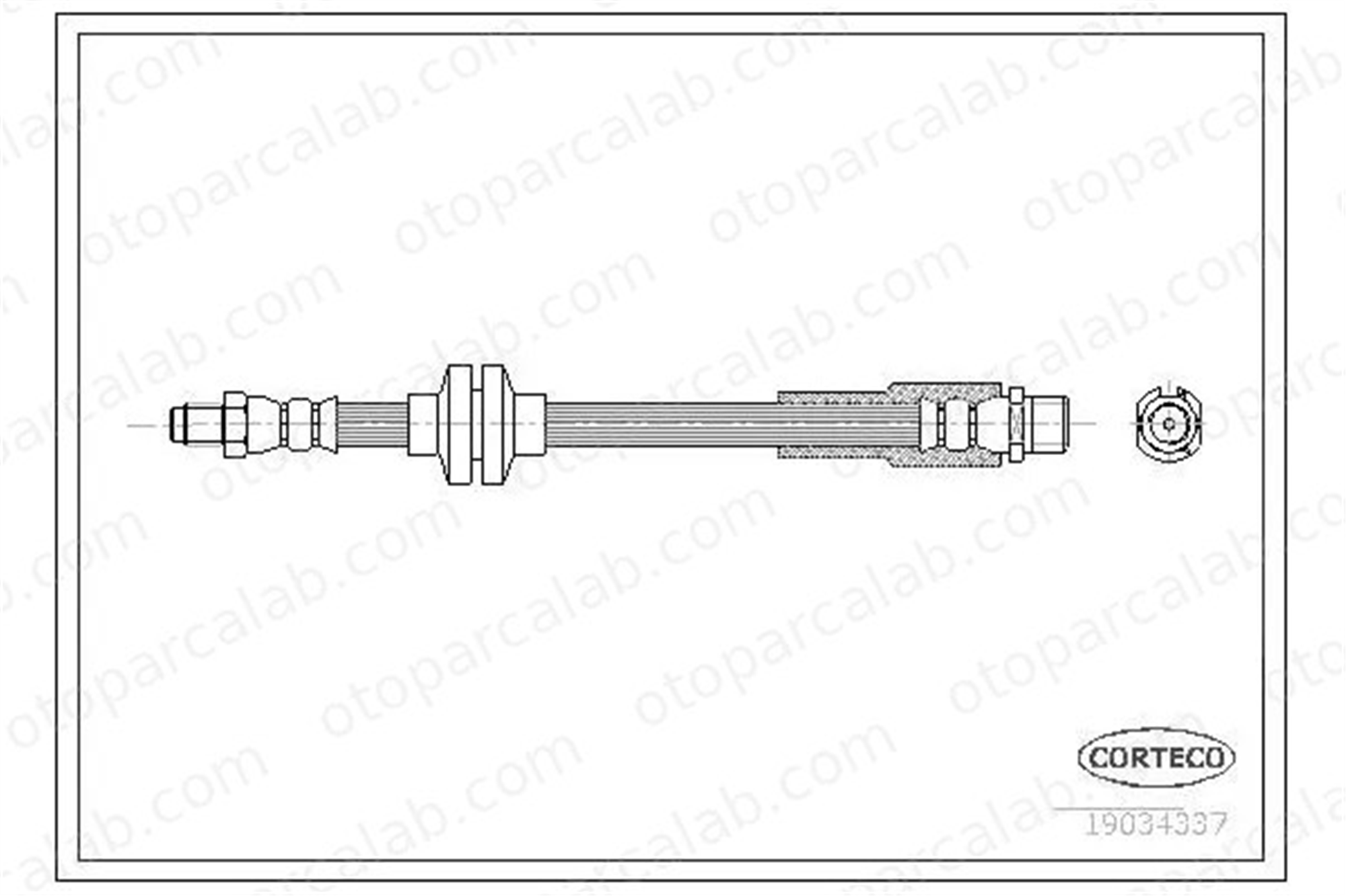 CAVO C900 716A Fren Hortumu Ön Sağ veya Sol FIAT CROMA 51757836