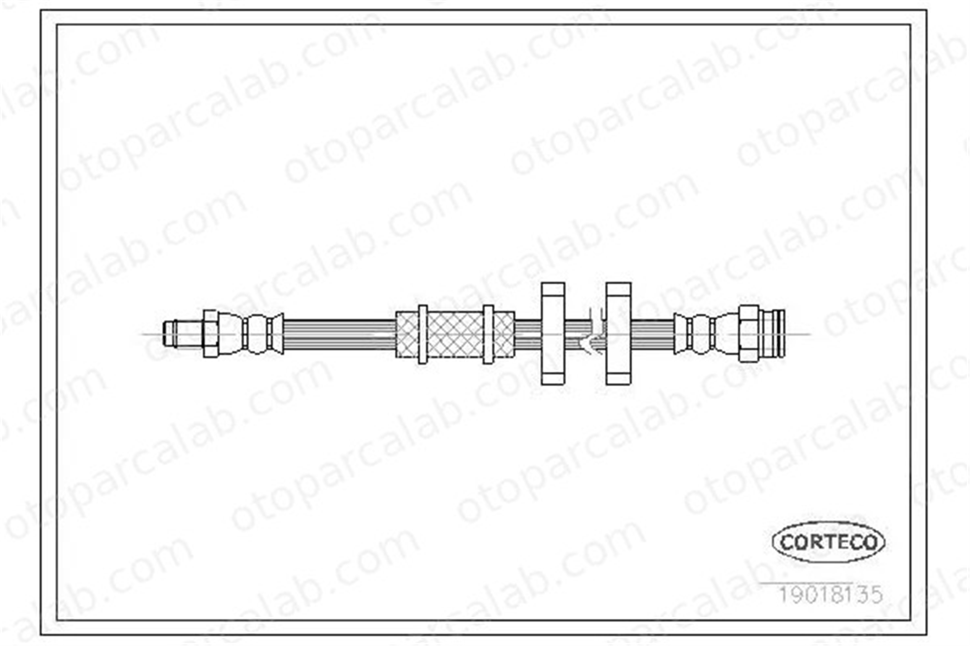CAVO C900 721A Fren Hortumu Ön Sağ veya Sol FIAT PANDA PANDA Kasa/eğik arka 7573601 7573602