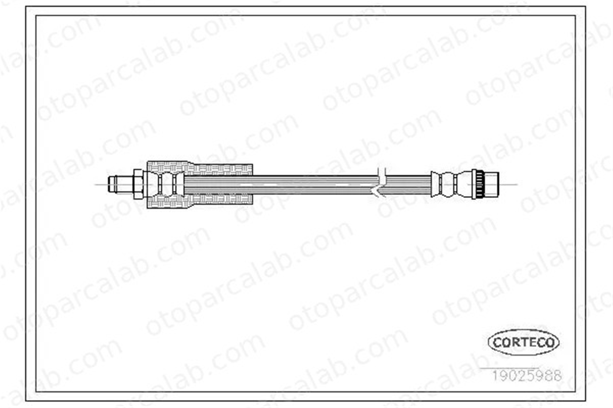 CAVO C900 945A Fren Hortumu Ön Sağ veya Sol RENAULT TRAFIC Panelvan/Van VEL SATIS 7704003959 8200245920