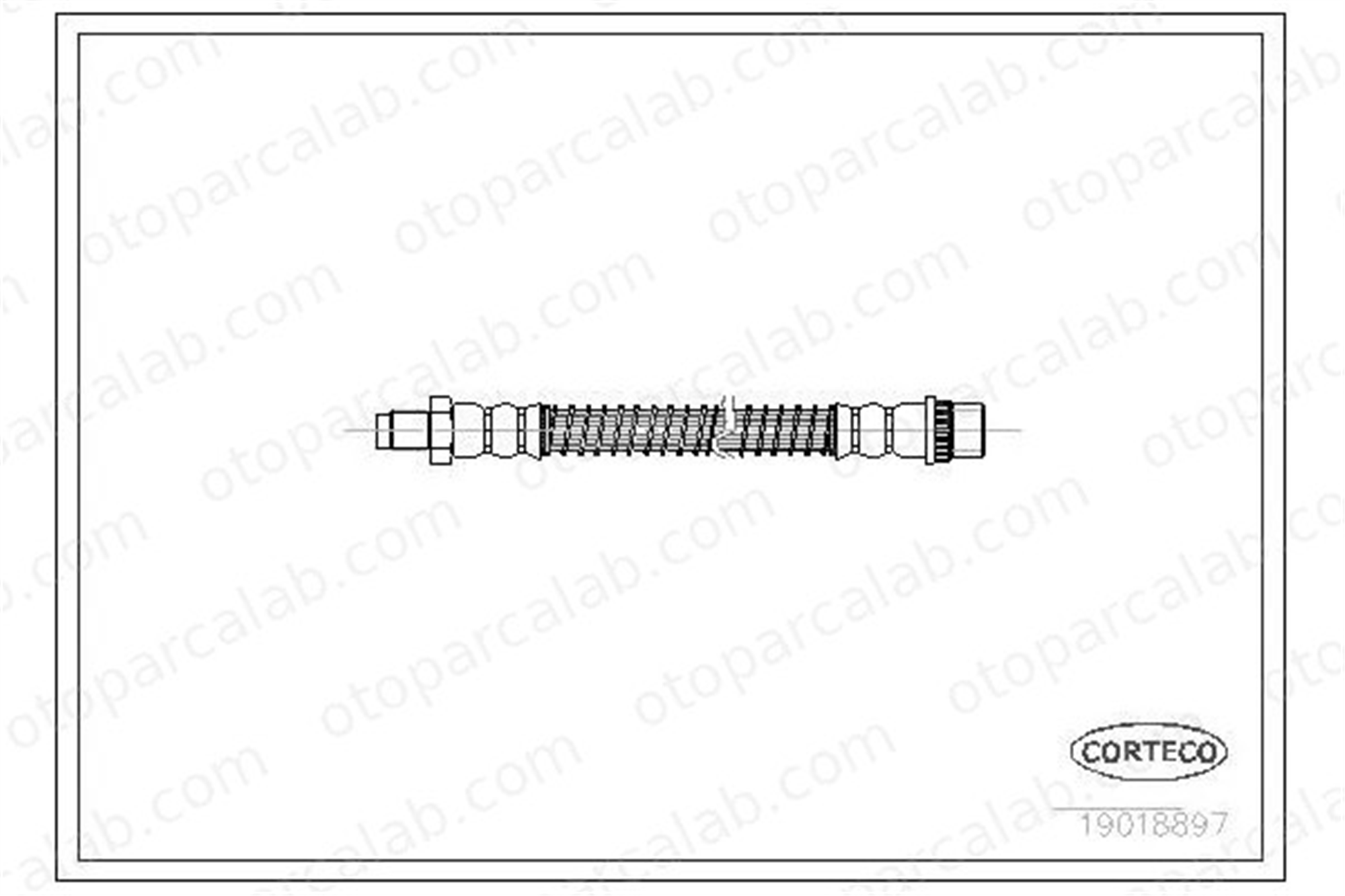 CAVO C901 019A Fren Hortumu Arka Sağ veya Sol PEUGEOT 605 607 480645