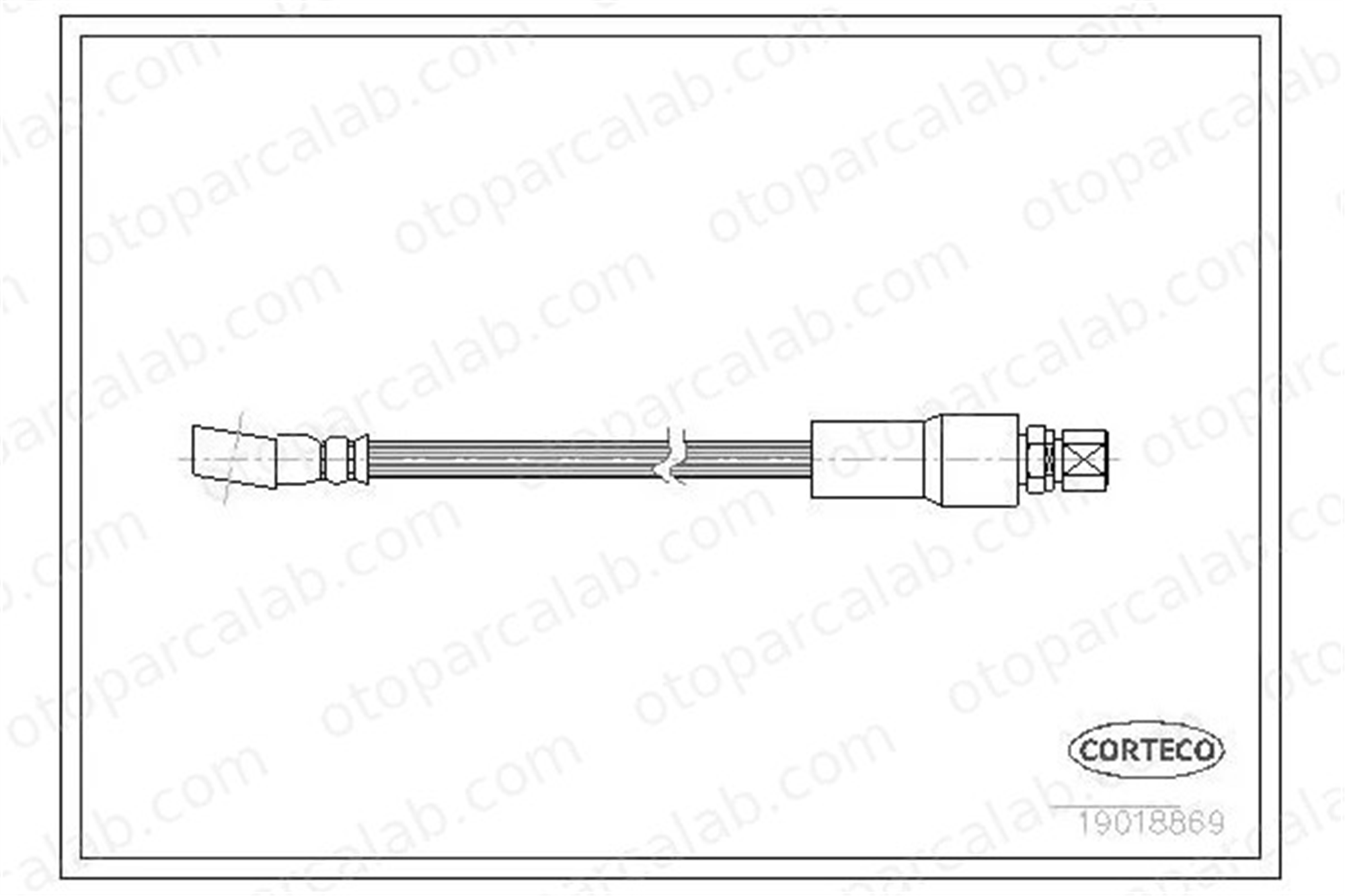 CAVO C901 062A Fren Hortumu Ön Sağ veya Sol OPEL CORSA A Hatchback CORSA A Kasa/eğik arka 562328 90168898