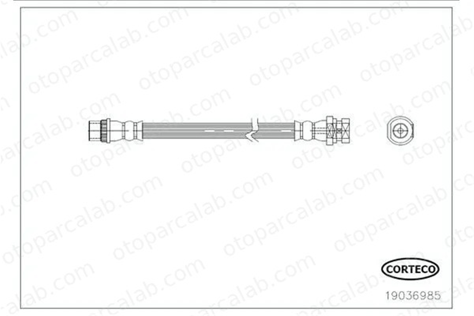 CAVO C901 074A Fren Hortumu Arka Sol RENAULT MEGANE III Coupe MEGANE III Hatchback 462104088R