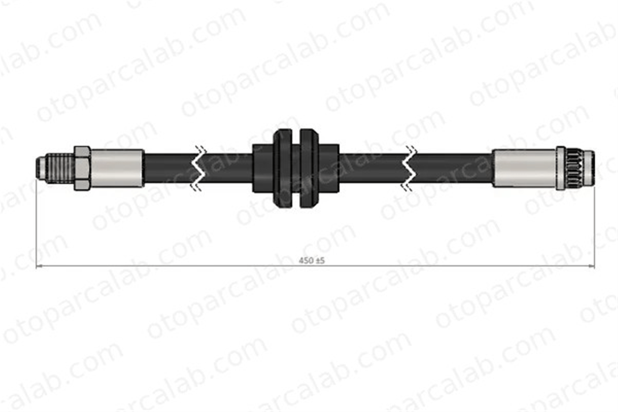 CAVO C901 077A Fren Hortumu Ön Sağ veya Sol RENAULT MEGANE III Hatchback MEGANE III Coupe 462100006R