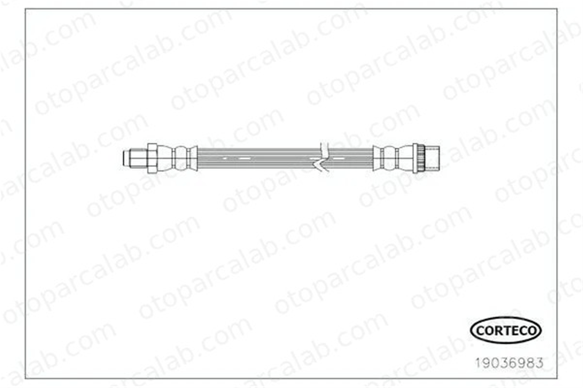 CAVO C901 082A Fren Hortumu Ön Sağ veya Sol RENAULT RAPID Kasa/büyük limuzin SUPER 5 8200958352