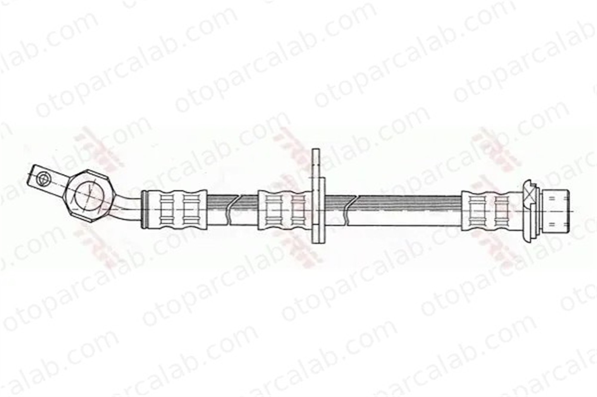 CAVO C901 165A Fren Hortumu Arka Sol TOYOTA CAMRY Sedan CAMRY 9094702F61 9094702669