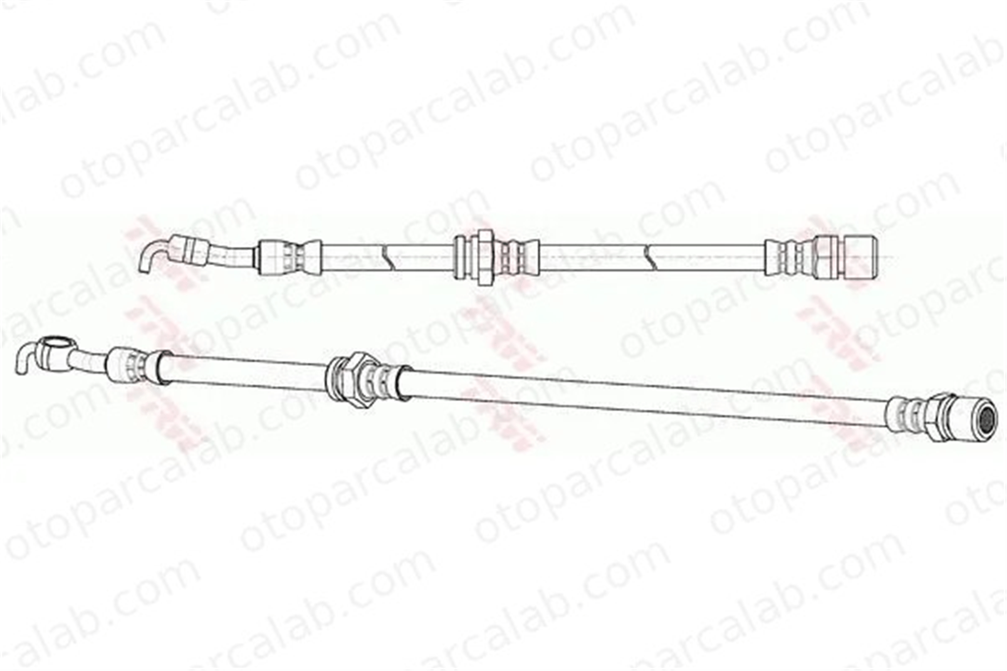 CAVO C901 245A Fren Hortumu Arka Sağ CHEVROLET LACETTI NUBIRA Sedan 96387196 96404804